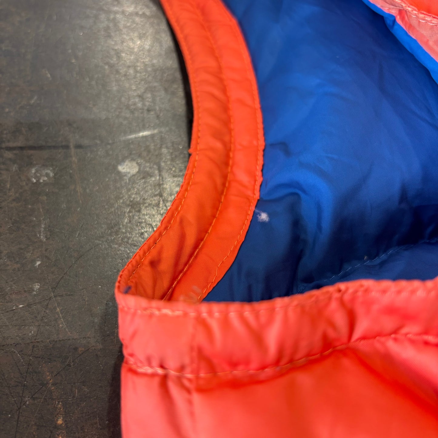 00's Ralph Lauren ラルフローレン ダウンベスト オレンジ (XL) /C0023V-SO