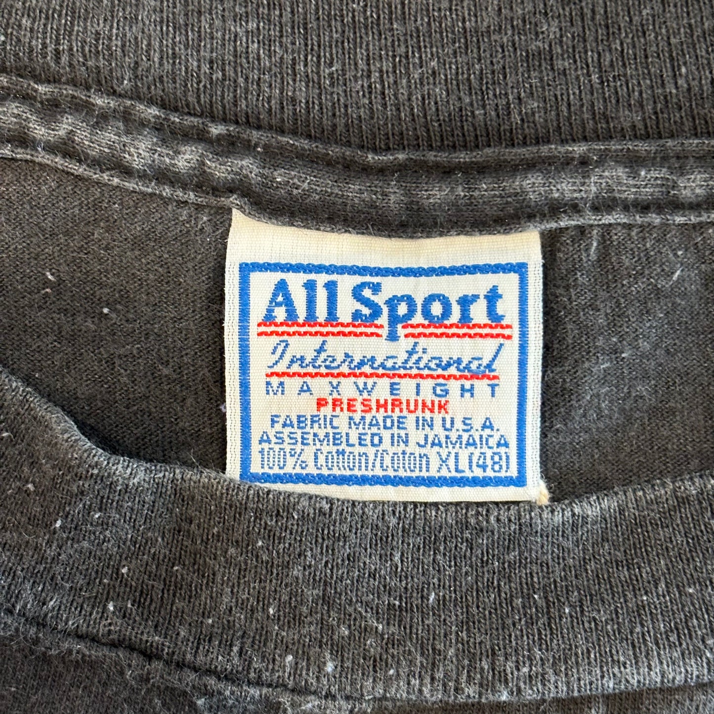 90's All Sport KING COMEDYツアーTシャツ 黒 (XL)/A7591T-SO