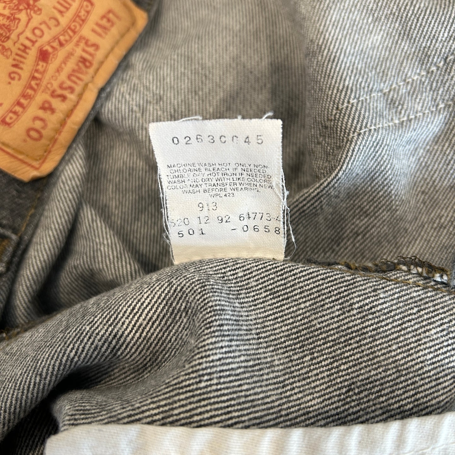 90's Levi's リーバイス 501-0658 先染めブラック デニムパンツ USA製 (36×30)/A6589P-SO