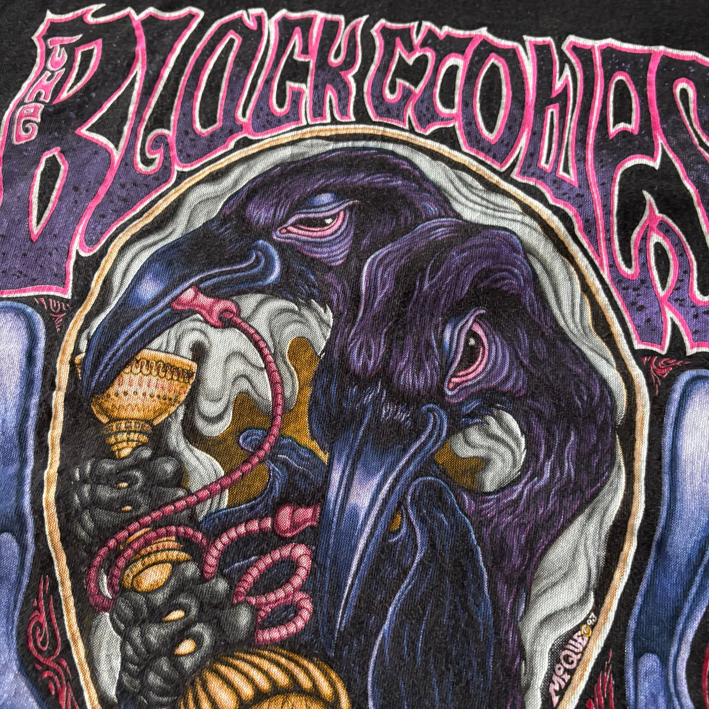 90's Lee The Black Crowes 両面プリント バンドTシャツ 黒 XL /A7615T-SO