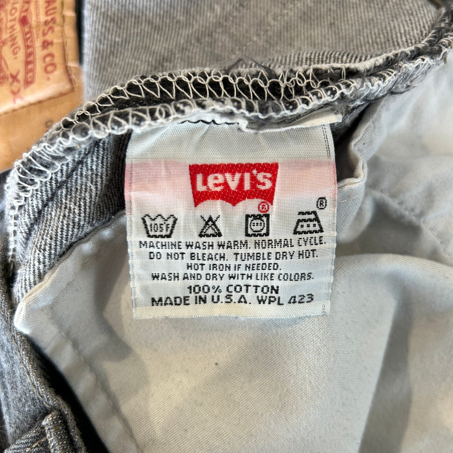 90's Levi's リーバイス 501-0658 先染め ブラック デニムパンツ USA製 (40×30)/A9767P-SO