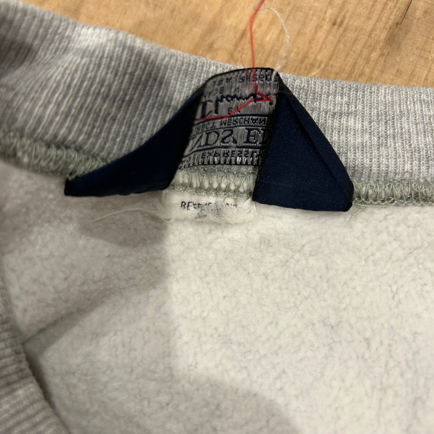80's Champion×LANDS' END Reverse Weave リバース EFW刺繍 スウェット グレー/A5398R-SO