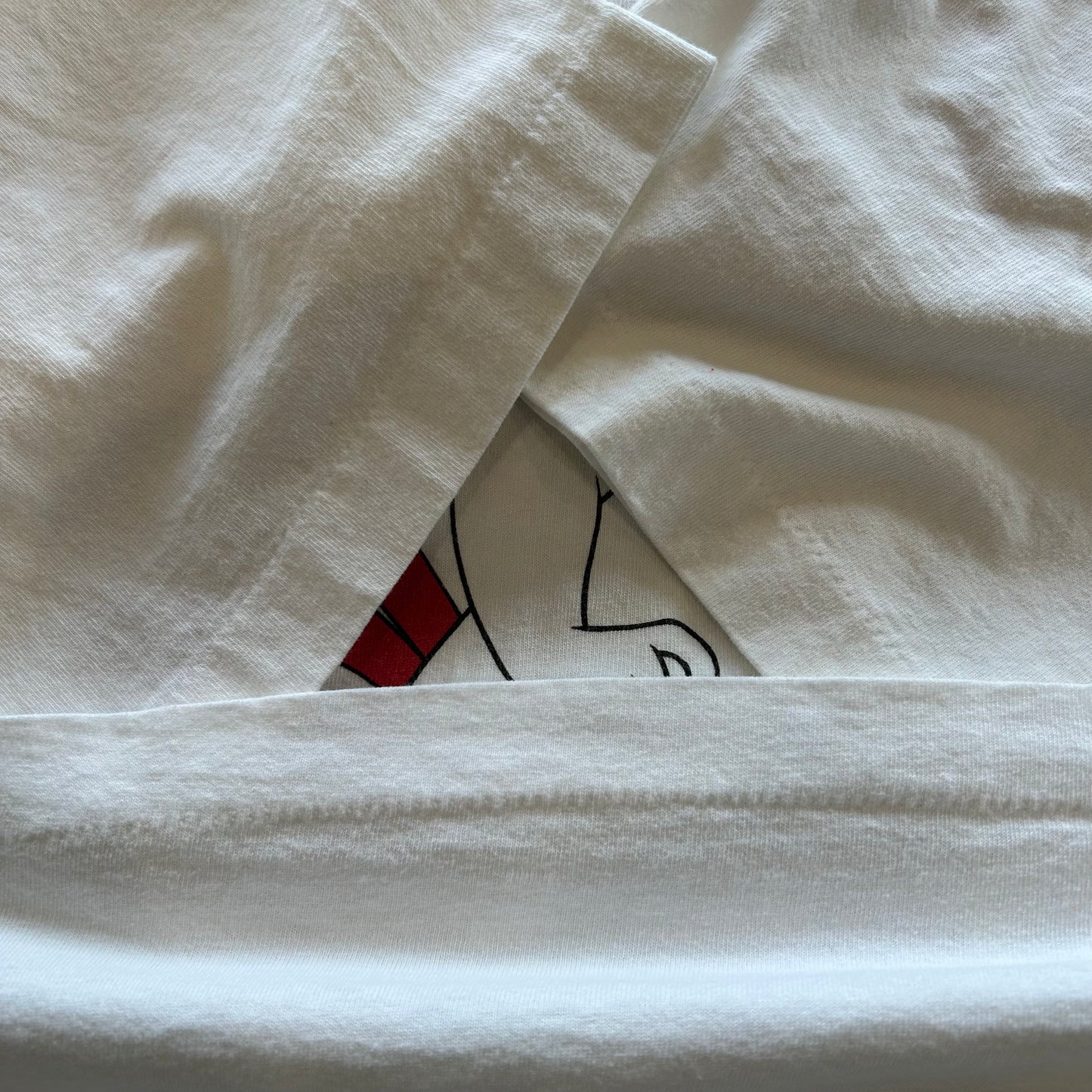 90's WARNER BROS フォグホーン・レグホーン プリントTシャツ ルーニー・テューンズ 白(XL)/B2137T-SO