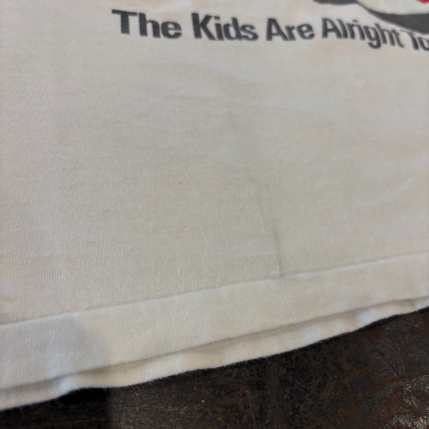 80's Hanes THE WHO "The kind ARE ALRIGHT TOUR 1989" バンドTシャツ 白 L /A7618T-SO