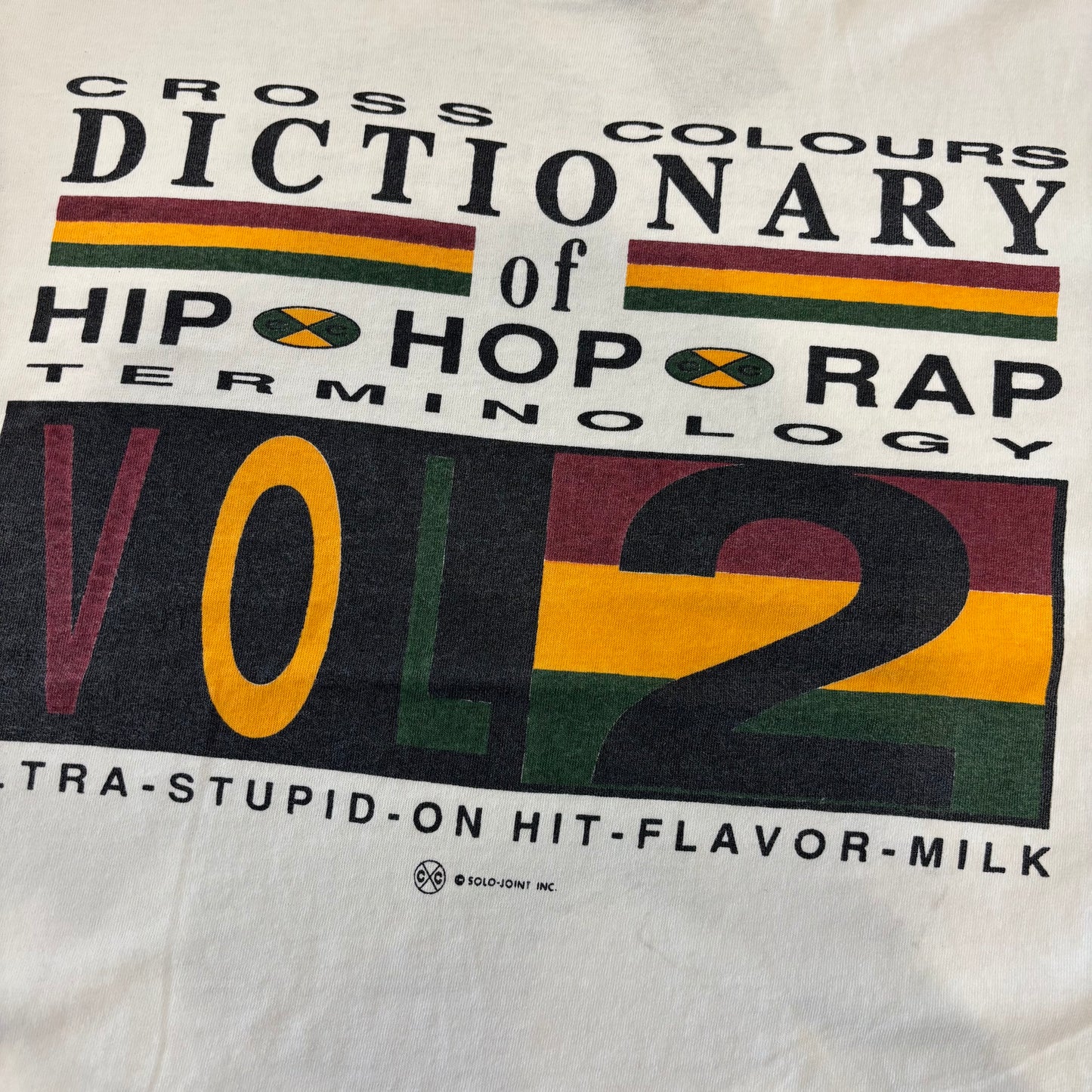 90's CROSS COLOURS クロスカラーズ プリントTシャツ 白 /A7302T-SO