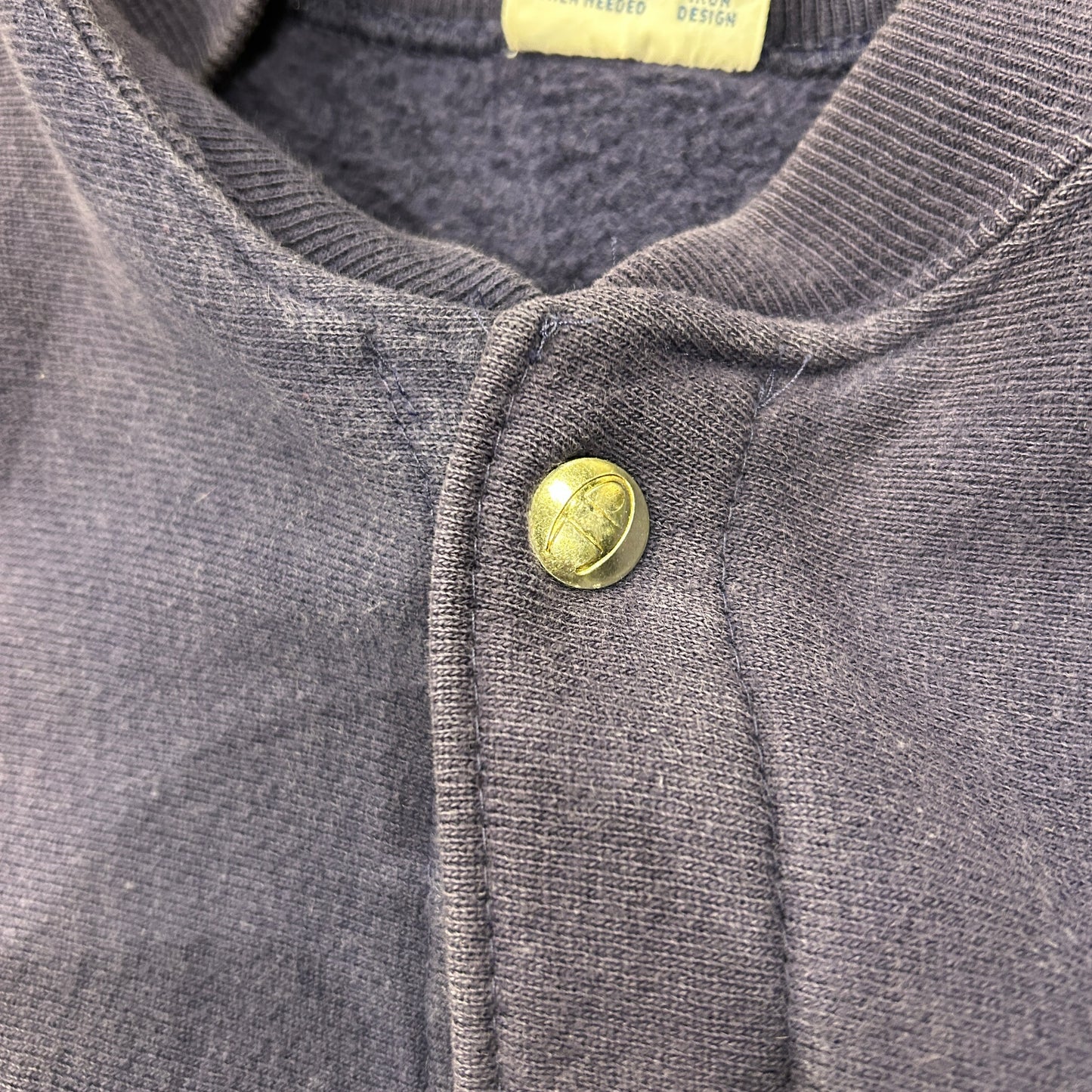 90's Champion Reverse Weave リバースウィーブ スナップカーディガン フェード ナス紺(XL)/A6685R-SO