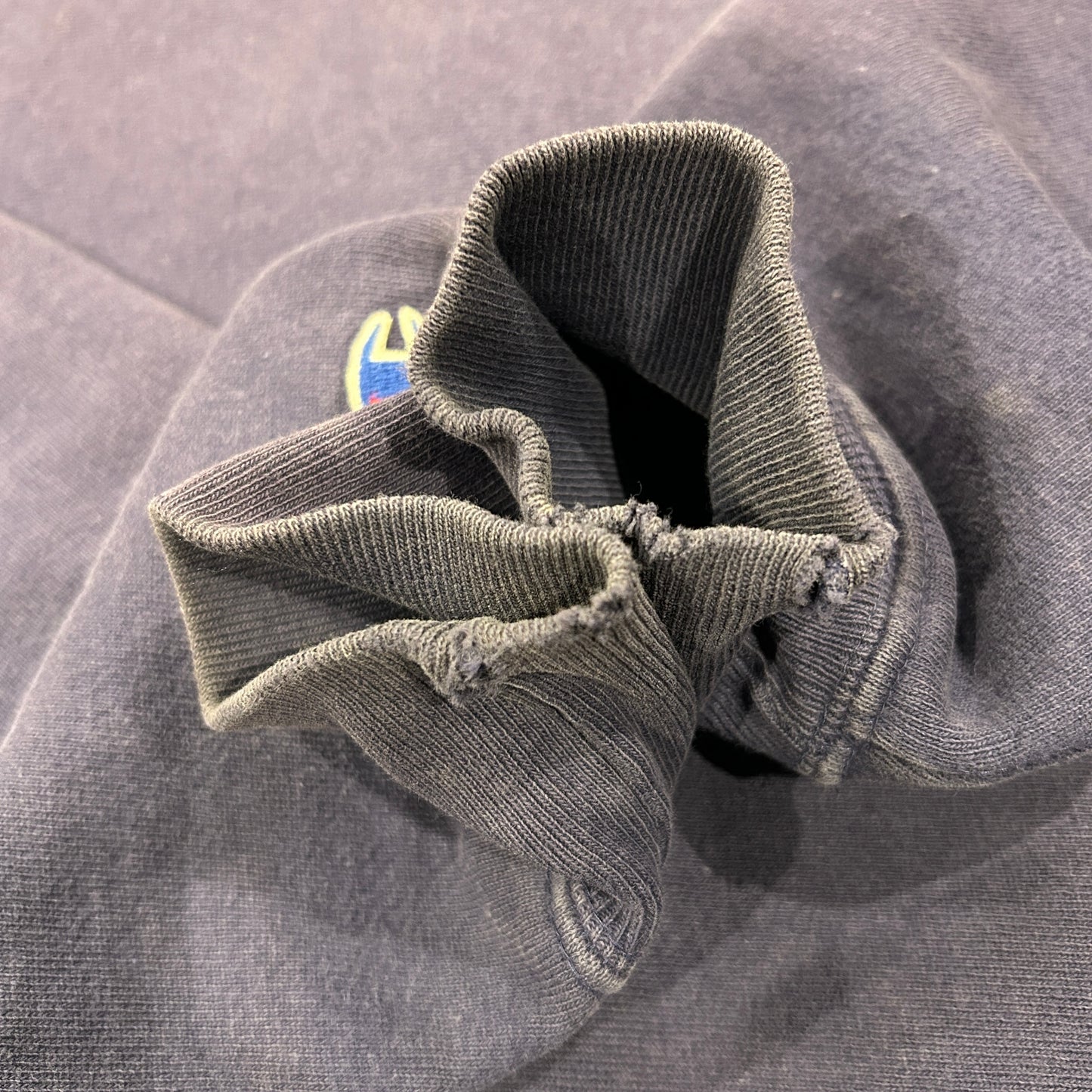 90's Champion Reverse Weave リバースウィーブ スナップカーディガン フェード ナス紺(XL)/A6685R-SO
