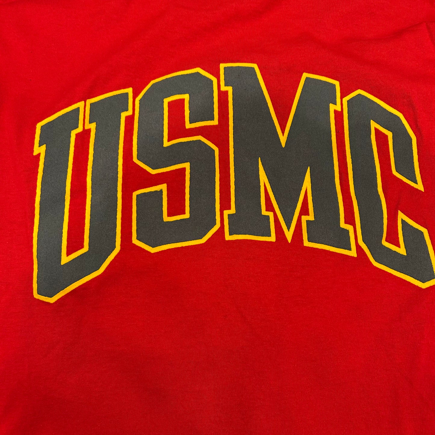 90's SOFFE USMC ミリタリー ロゴTシャツ 赤(L)/A6396T-SO