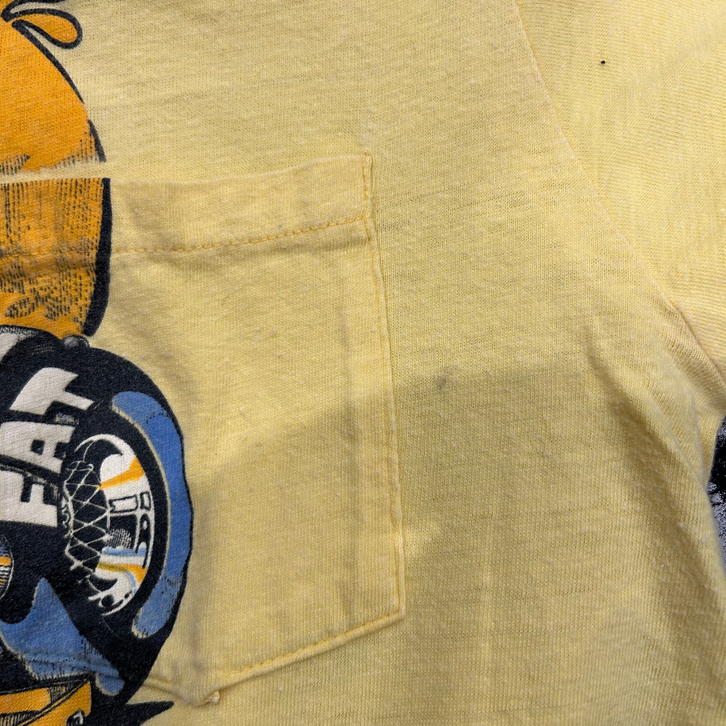 70's Sears Kings Road FORD クラシックカー HOT ROD プリントTシャツ 黄色(L)/A6411T-SO