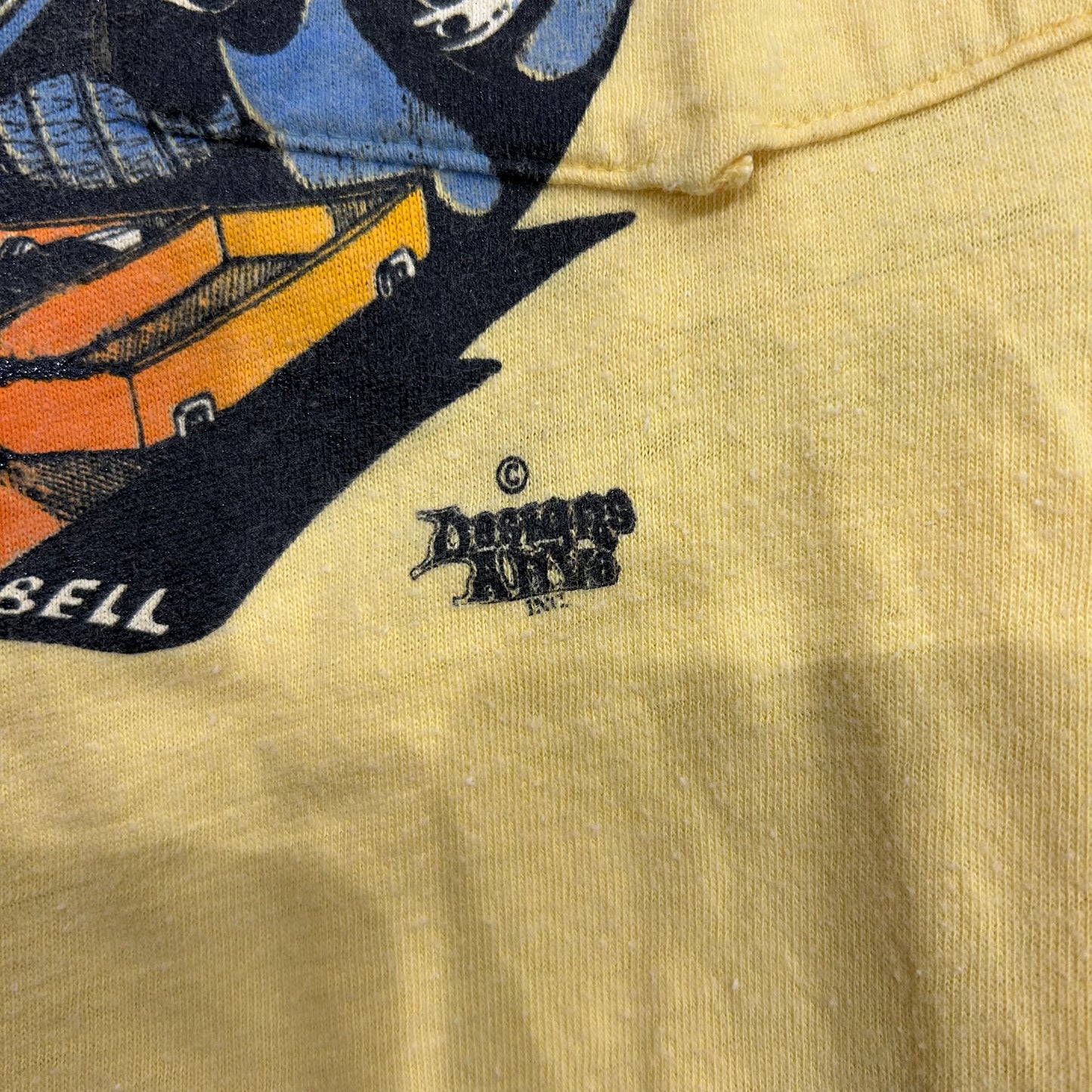 70's Sears Kings Road FORD クラシックカー HOT ROD プリントTシャツ 黄色(L)/A6411T-SO