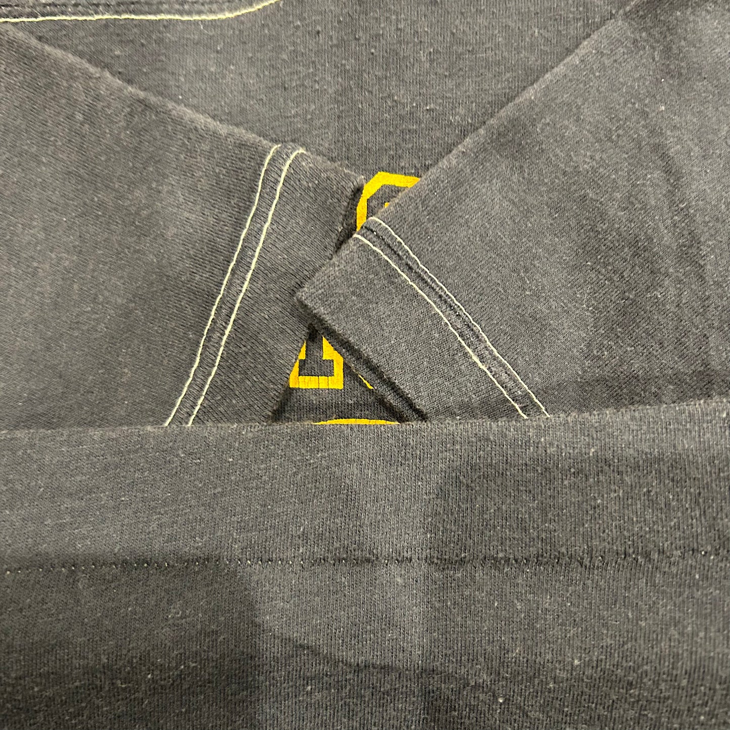 80's Unknown MICHIGAN フットボールTシャツ ネイビー (サイズ不明)/A6392T-SO