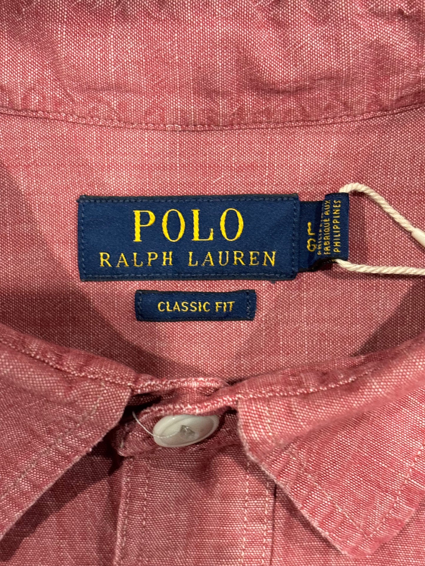 00's Polo Ralph Lauren ショートスリーブシャツ 赤 (L)/A7468S-SO
