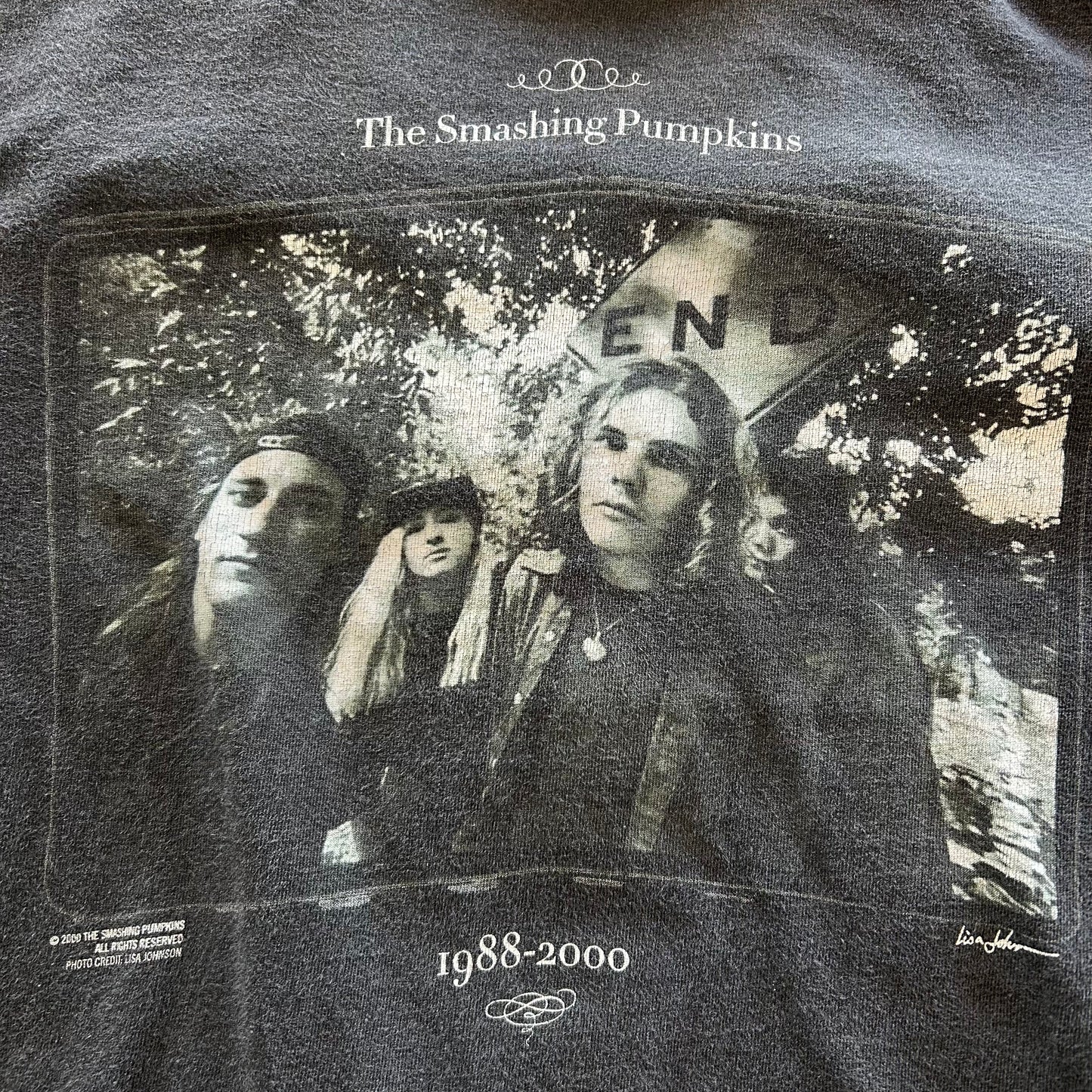 00's The Smashing Pumpkins スマパン メンバーフォトTシャツ アルバムジャケット 黒 (S)/A6565T-SO