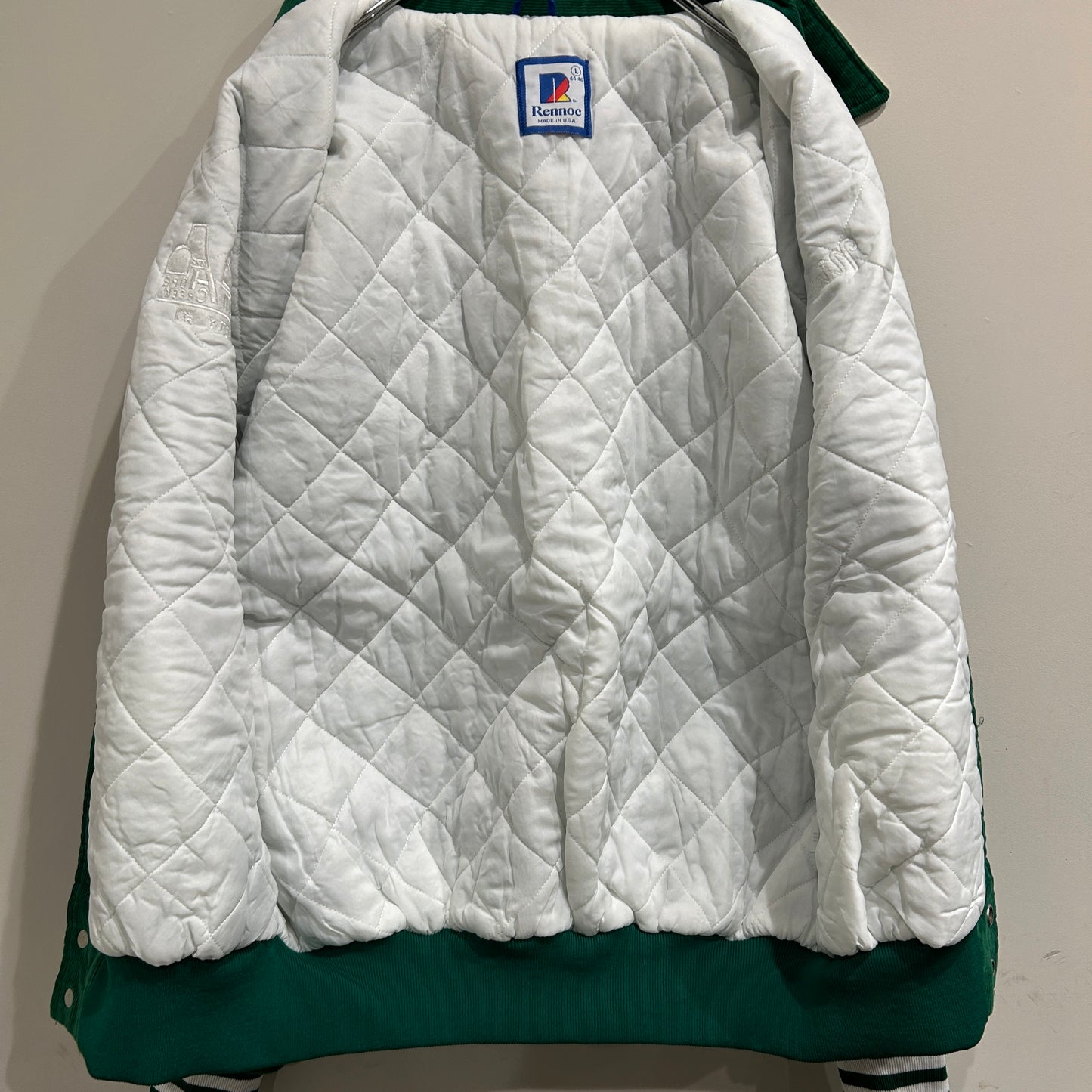 80's ~ Rennoc corduroy jacket コーデュロイ ジャケット 企業系刺繍 (L)/A6015J-SO