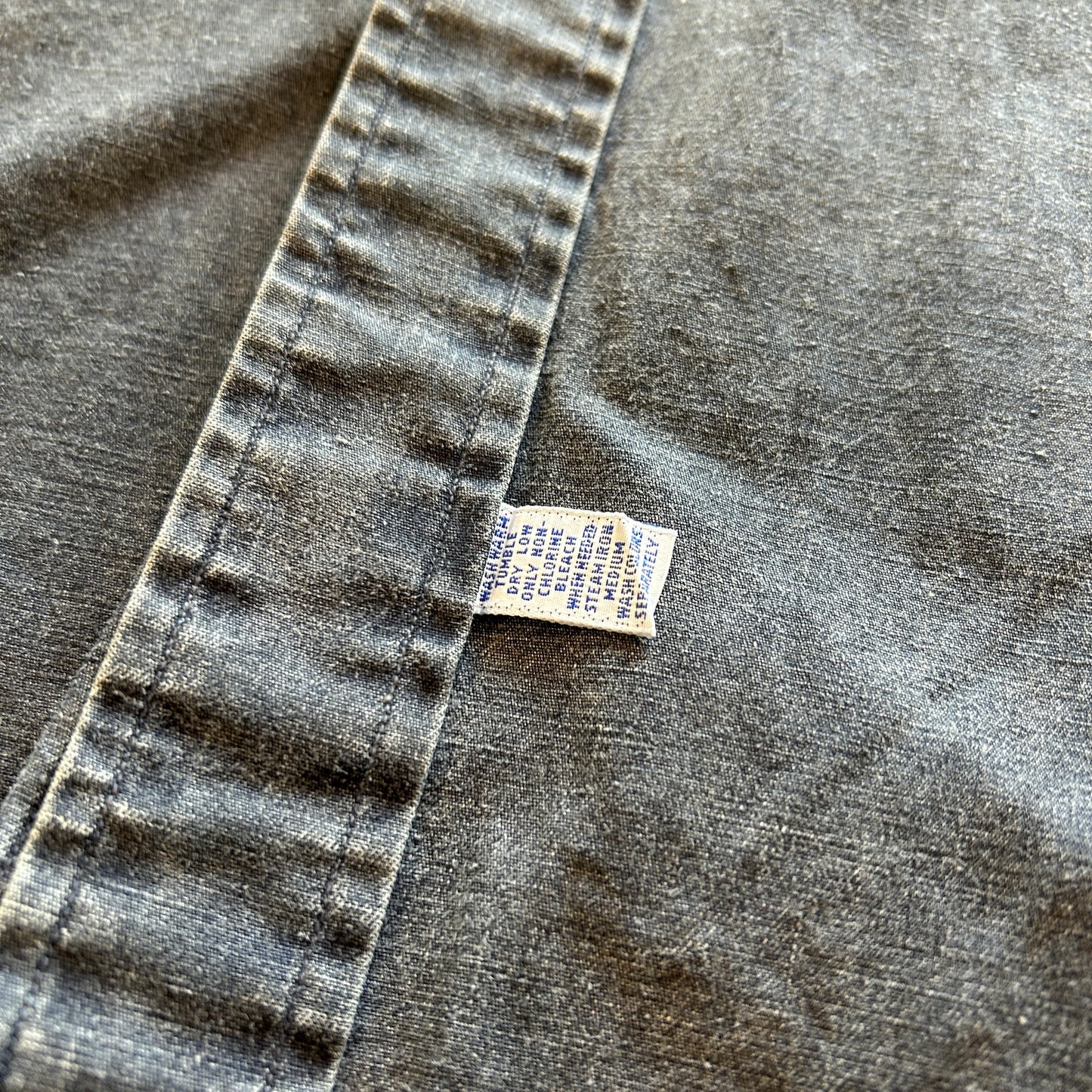 00's Ralph Lauren ラルフローレン コットン ワークシャツ グレー (M)/B2912SH-SO