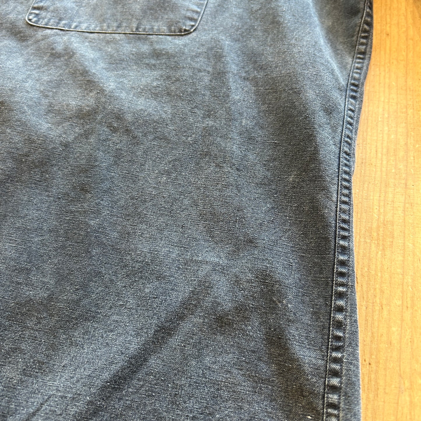 00's Ralph Lauren ラルフローレン コットン ワークシャツ グレー (M)/B2912SH-SO