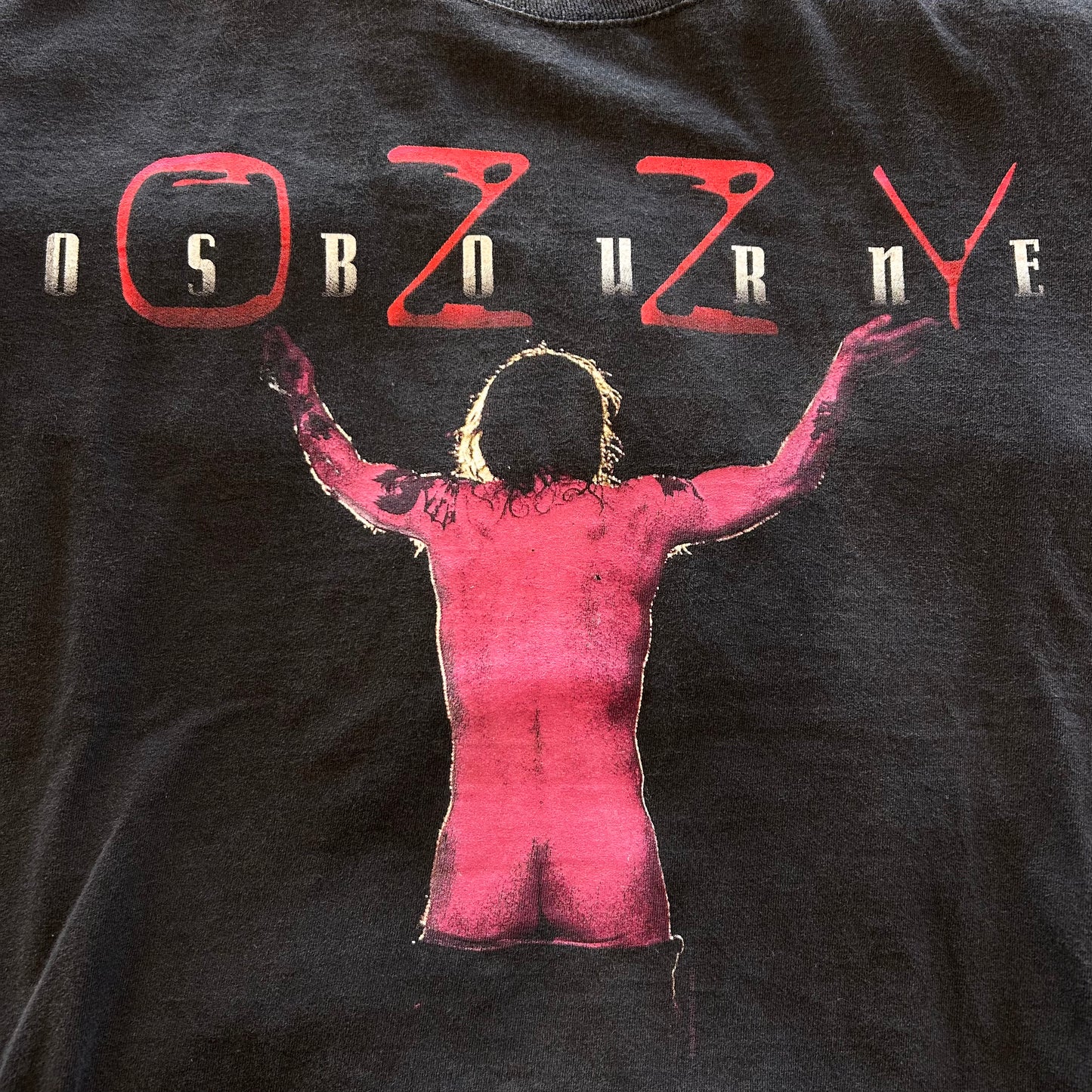 90's All Sport OZZY OSBOURN オジーオズボーン NO CRAP ROCK&ROLL Tシャツ 黒(XL)/A6523T-SO