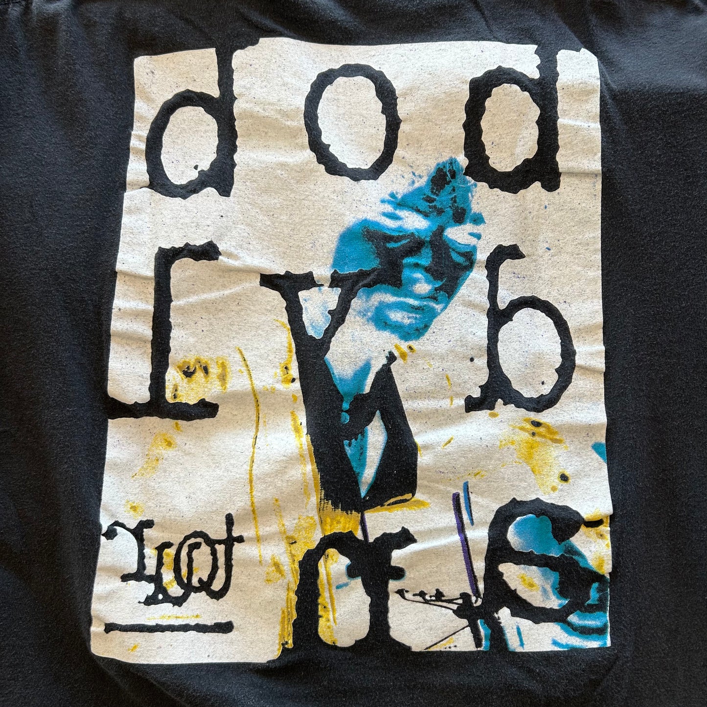 90's Bob Dylan 1992ツアーTシャツ ボブ・ディラン 黒(サイズ不明)/A6517T-SO
