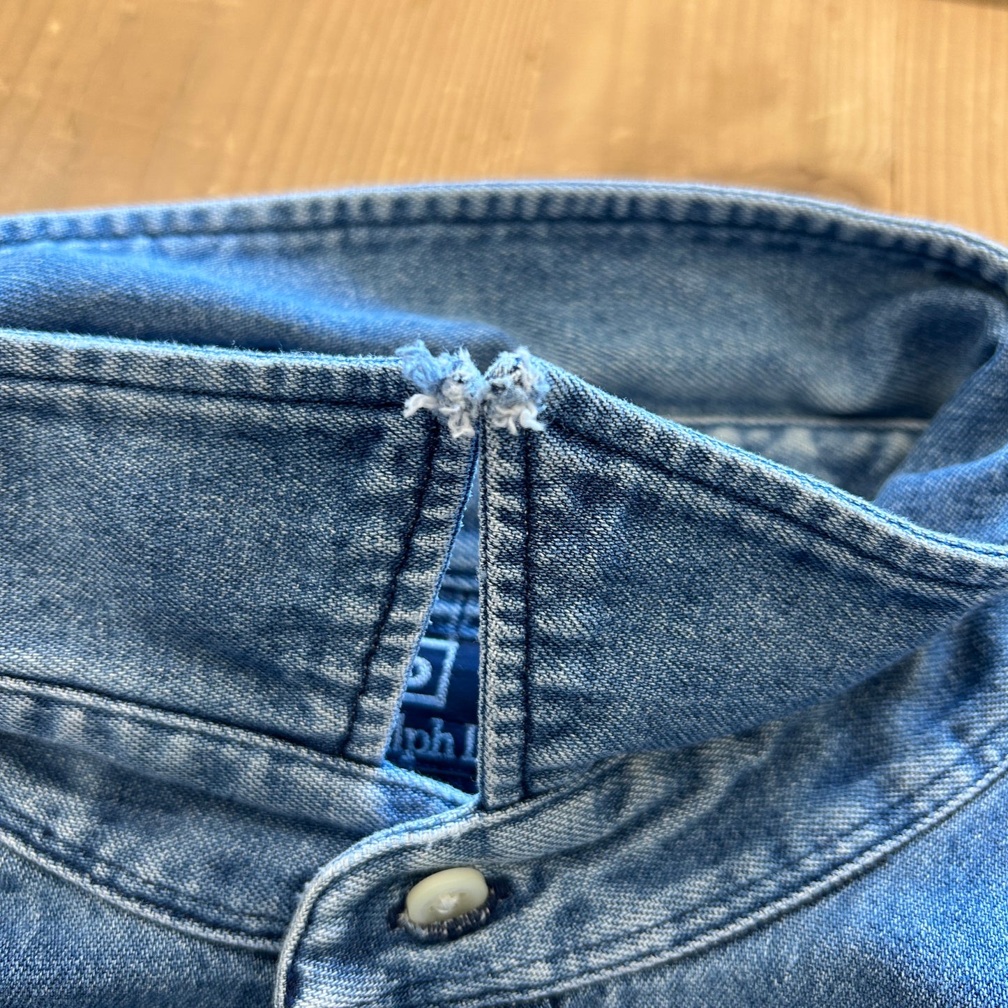 00's Polo by Ralph Lauren denim デニム シャツ ブルー (XL)/A2927SH-SO