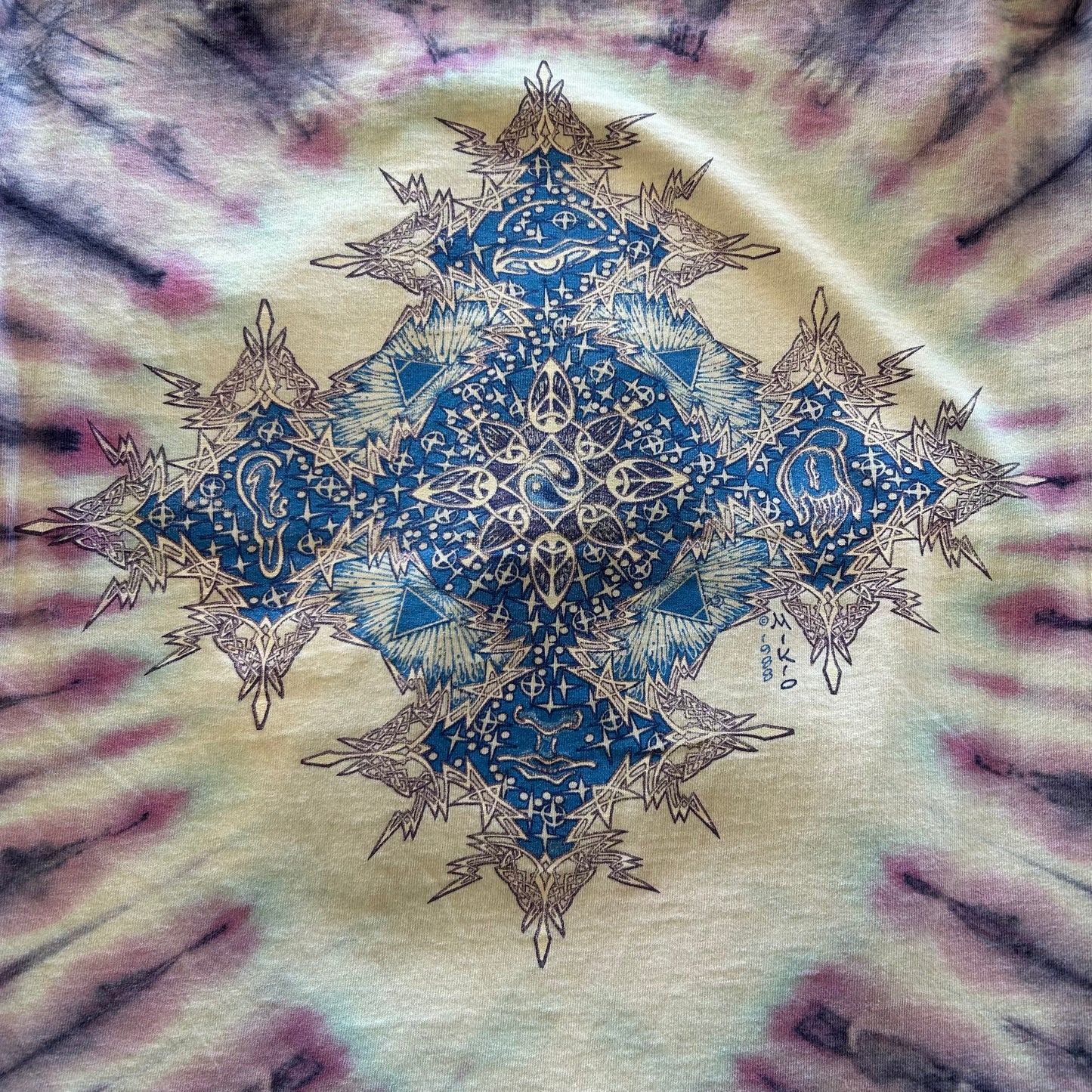 80's 1988 Mikio Kennedy WOODSTOCK タイダイTシャツ (XL)/A4008T-SO