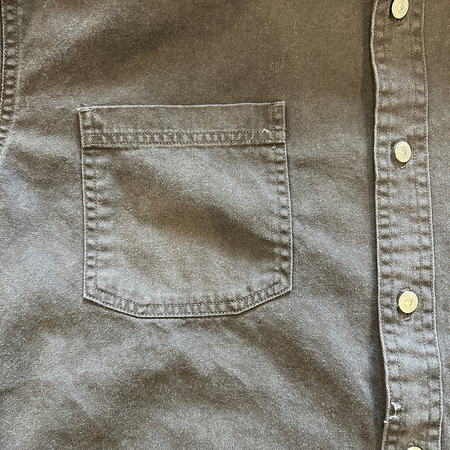 00's LEVI'S JEANS black cotton shirt リーバイス ブラック コットンシャツ (L)/B2956SH-SO