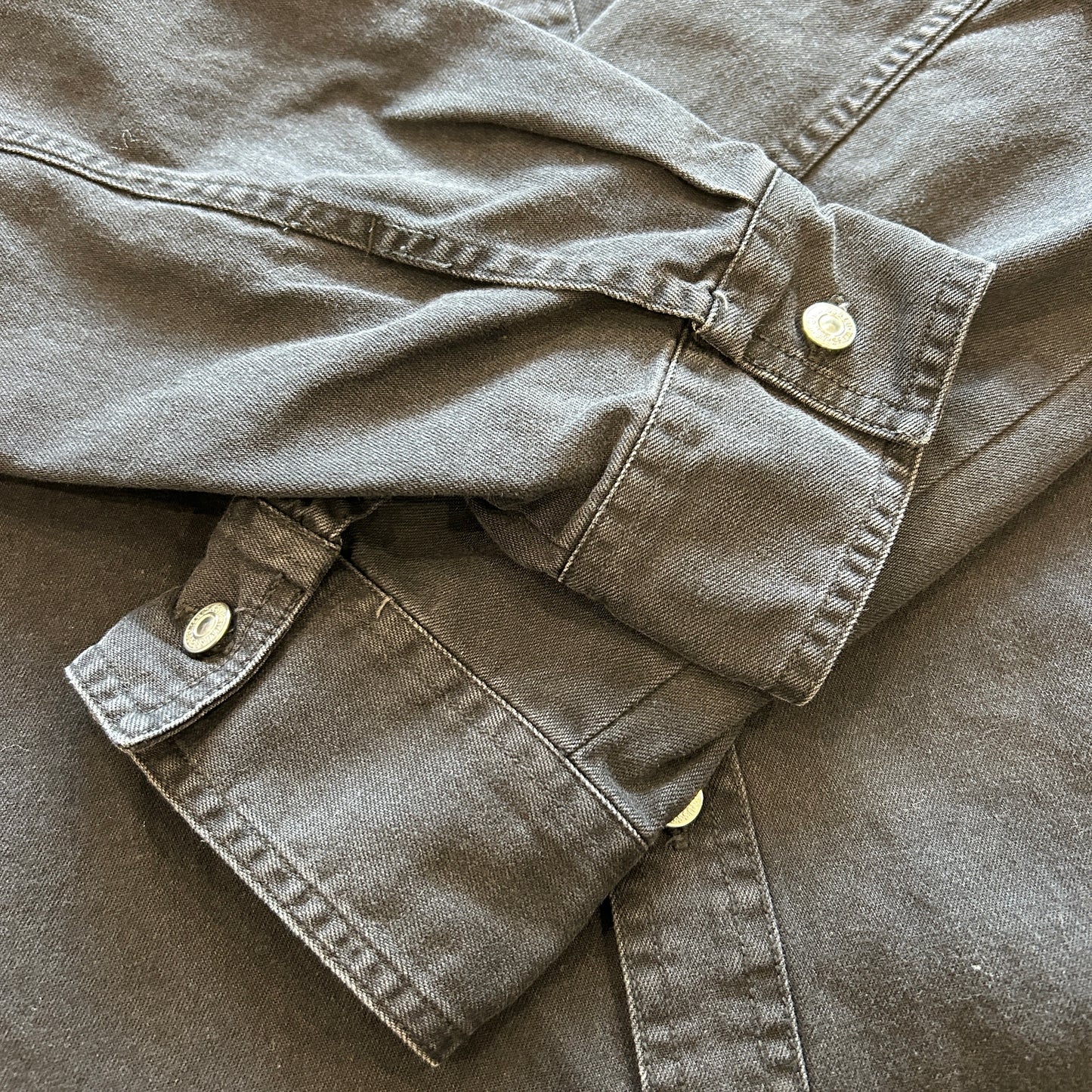 00's LEVI'S JEANS black cotton shirt リーバイス ブラック コットンシャツ (L)/B2956SH-SO