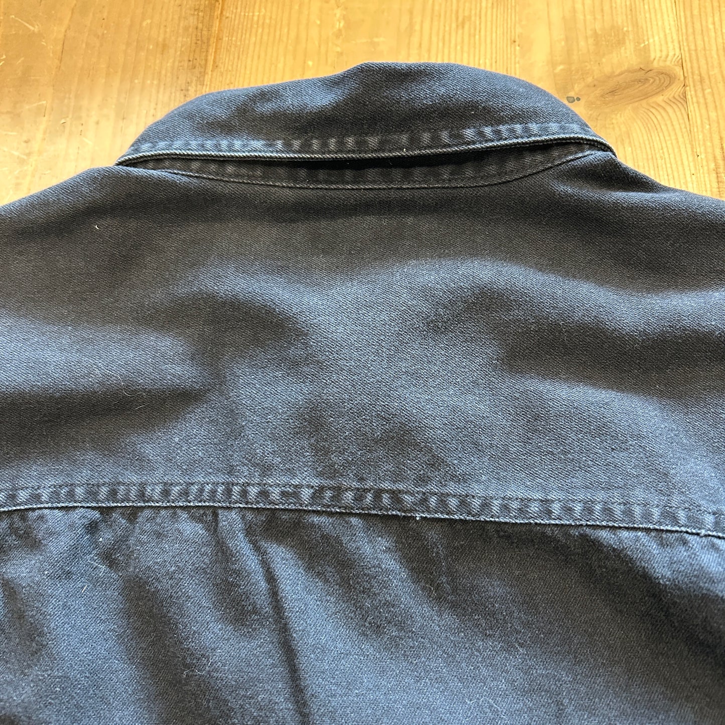 00's LEVI'S JEANS black cotton shirt リーバイス ブラック コットンシャツ (L)/B2956SH-SO
