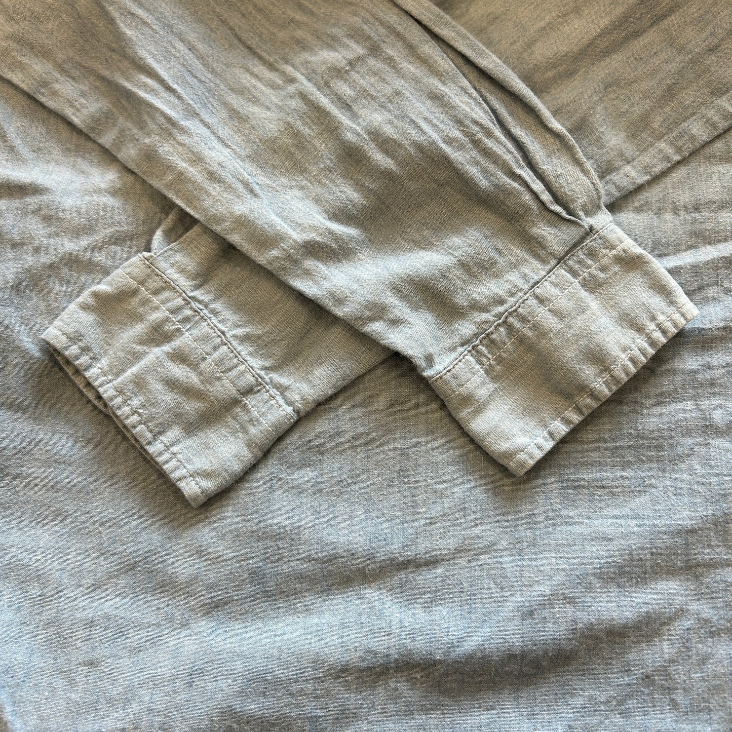 90's Polo by Ralph Lauren シャンブレーシャツ ライトブルー (L)/A7773SH-SO