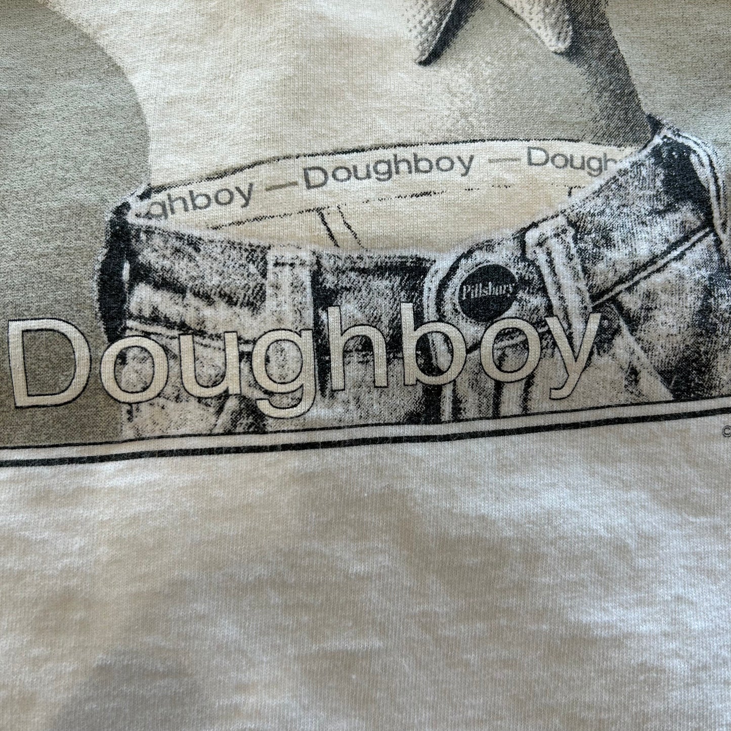 90's GILDAN Doughboy ドゥボーイ Calvin KleinパロディーTシャツ 白(XL)/B2156T-SO