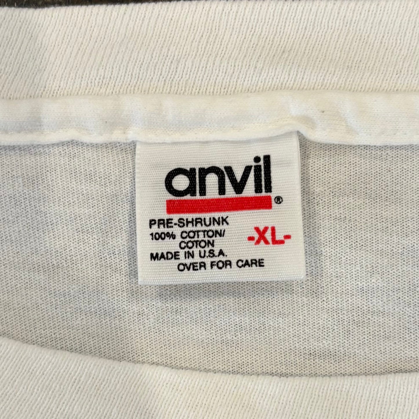 90's anvil Led Zeppelin jimmy page&robert plant バンド ロンT 白 XL /A6554T-SO