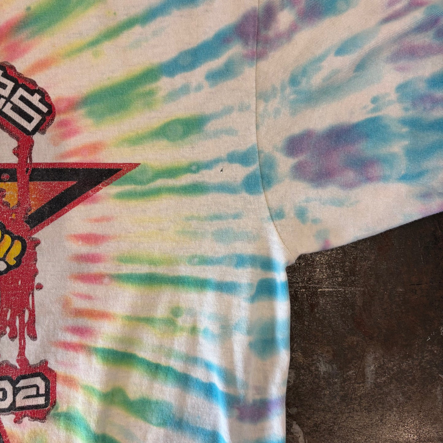 00's DELTA GUNS N' ROSES WORLD TOUR 2002 バンド ロンT タイダイ柄 XL /A6538T-SO