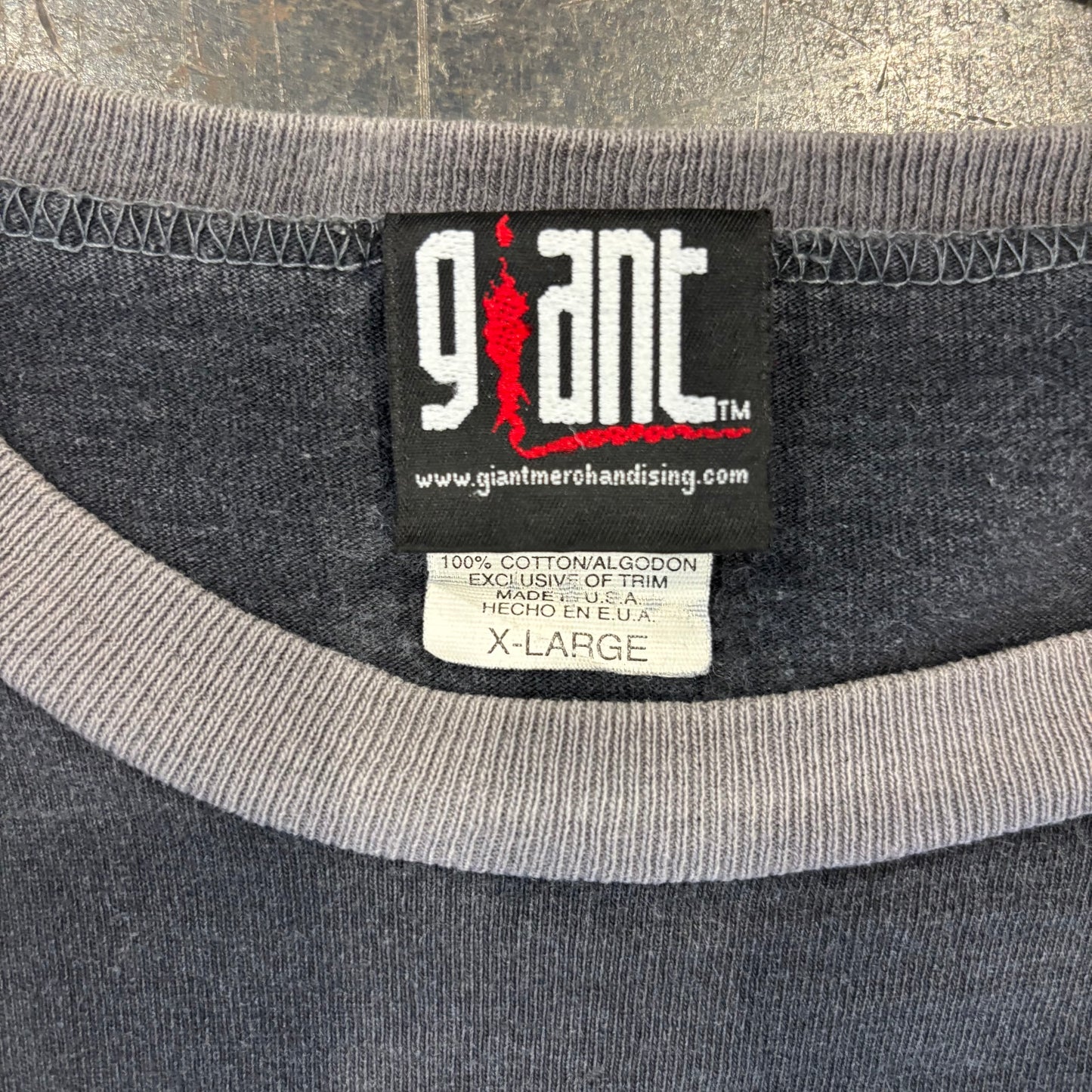 90's giant KORN メッシュ切替 バンド ロンT 黒 XL /A1738T-SO