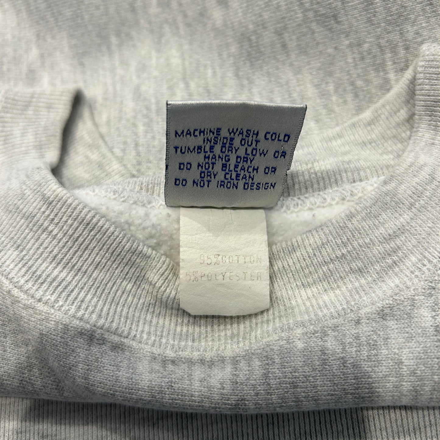 90's Crable Sportswear カレッジスウェット"IOWA HAWKEYES"リバースタイプ グレーB2421S-SO