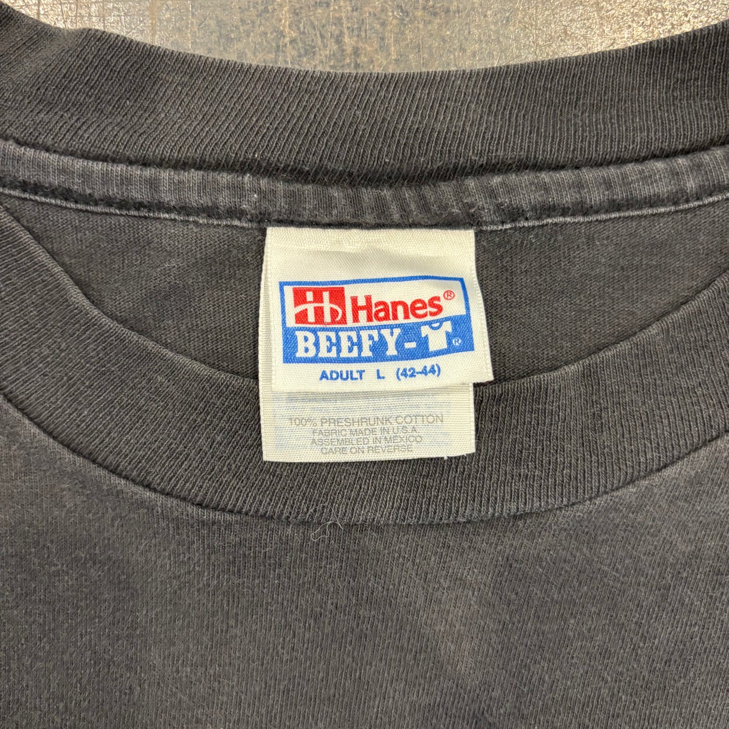 90's Hanes 311 Three Eleven 袖プリント バンド ロンT 黒 L /A1752T-SO