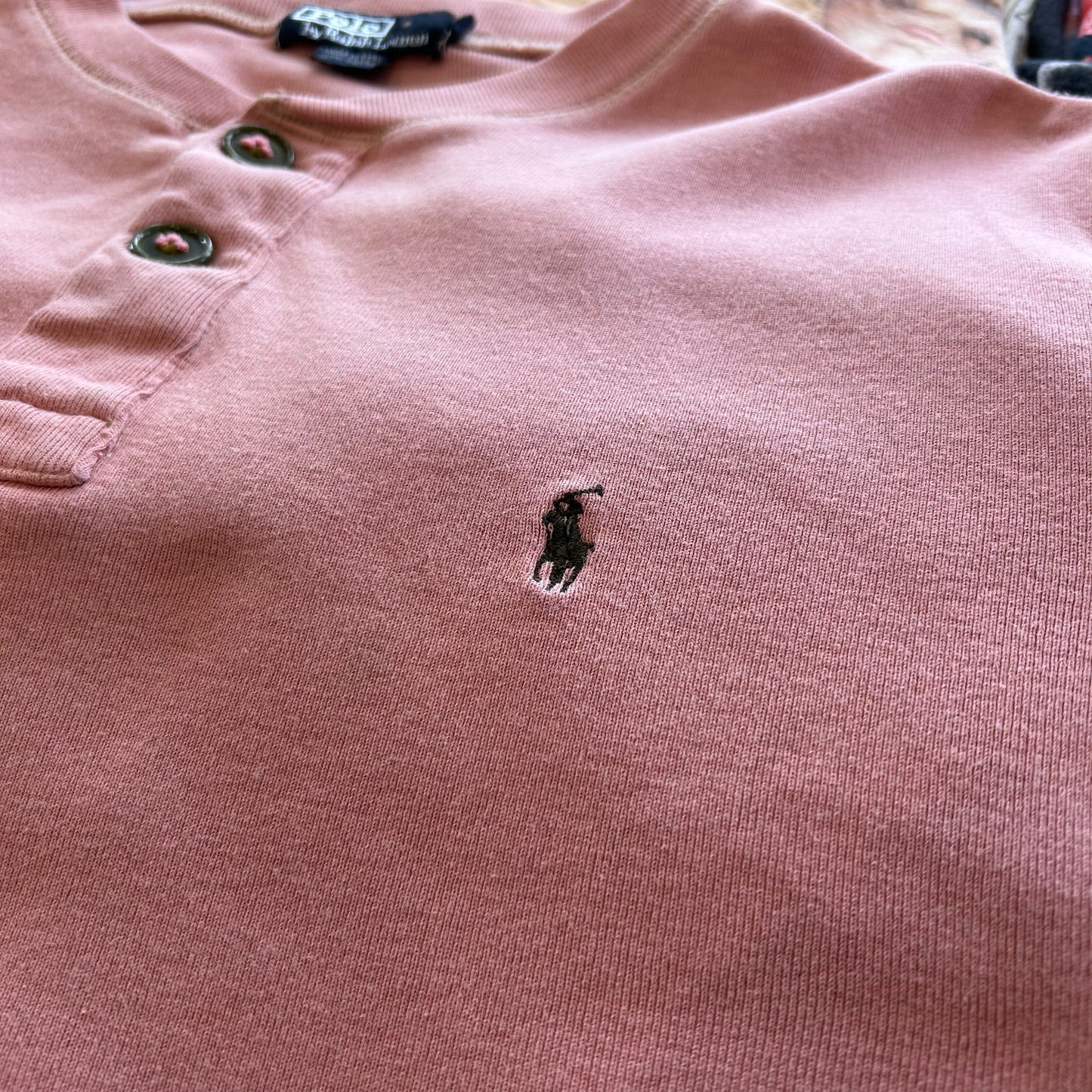 00's Polo by Ralph Lauren ヘンリーネック L/S shirt (XL)/A6393T-SO