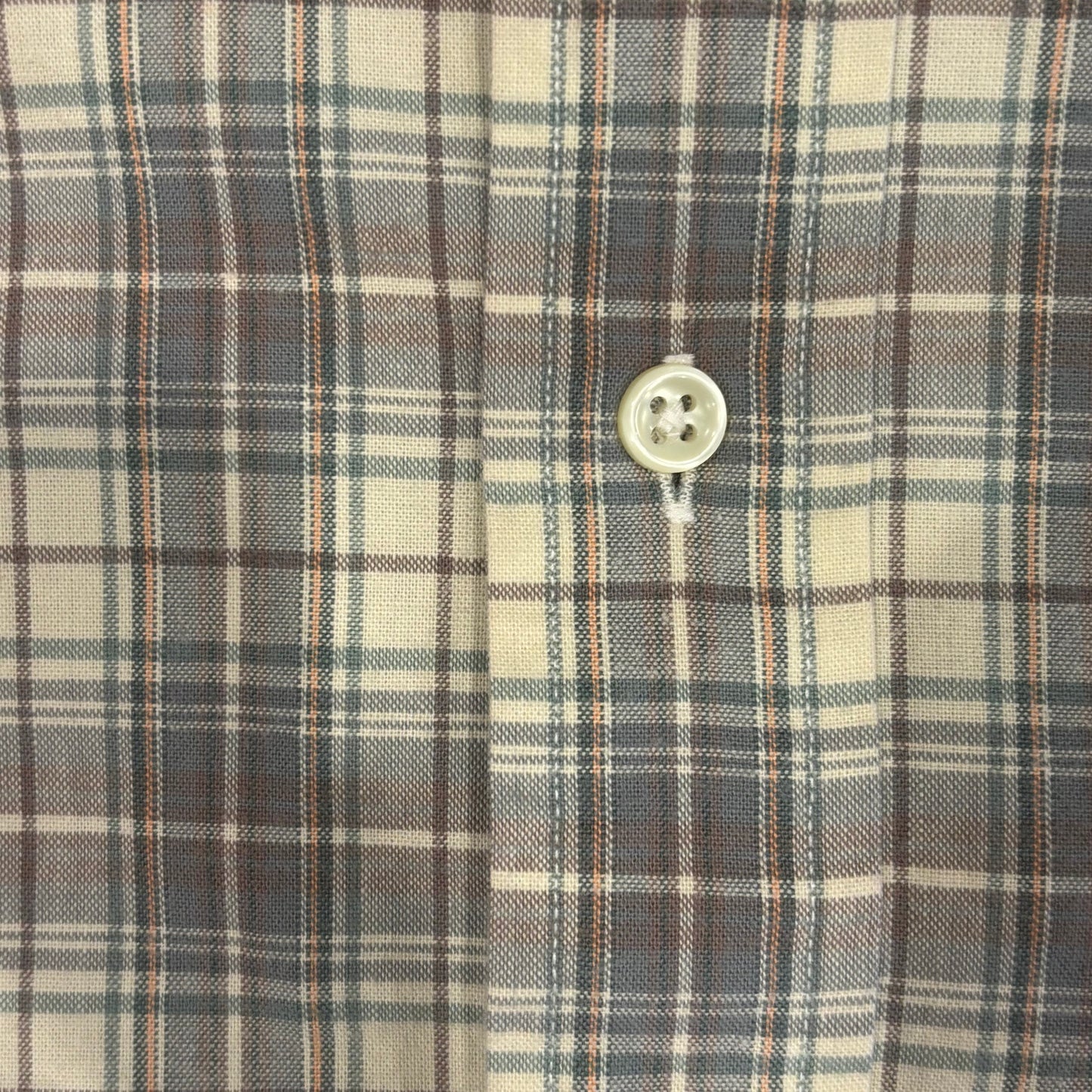 00's Ralph Lauren ラルフローレン チェックシャツ 白灰緑 (L)/A2523S-SO