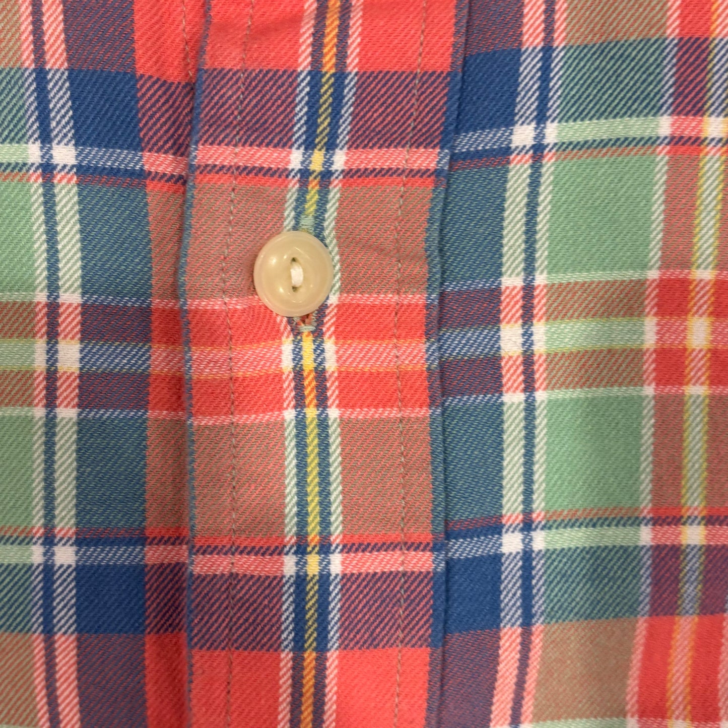 00's Ralph Lauren ラルフローレン チェックシャツ き緑橙青 (L)/A3521S-SO