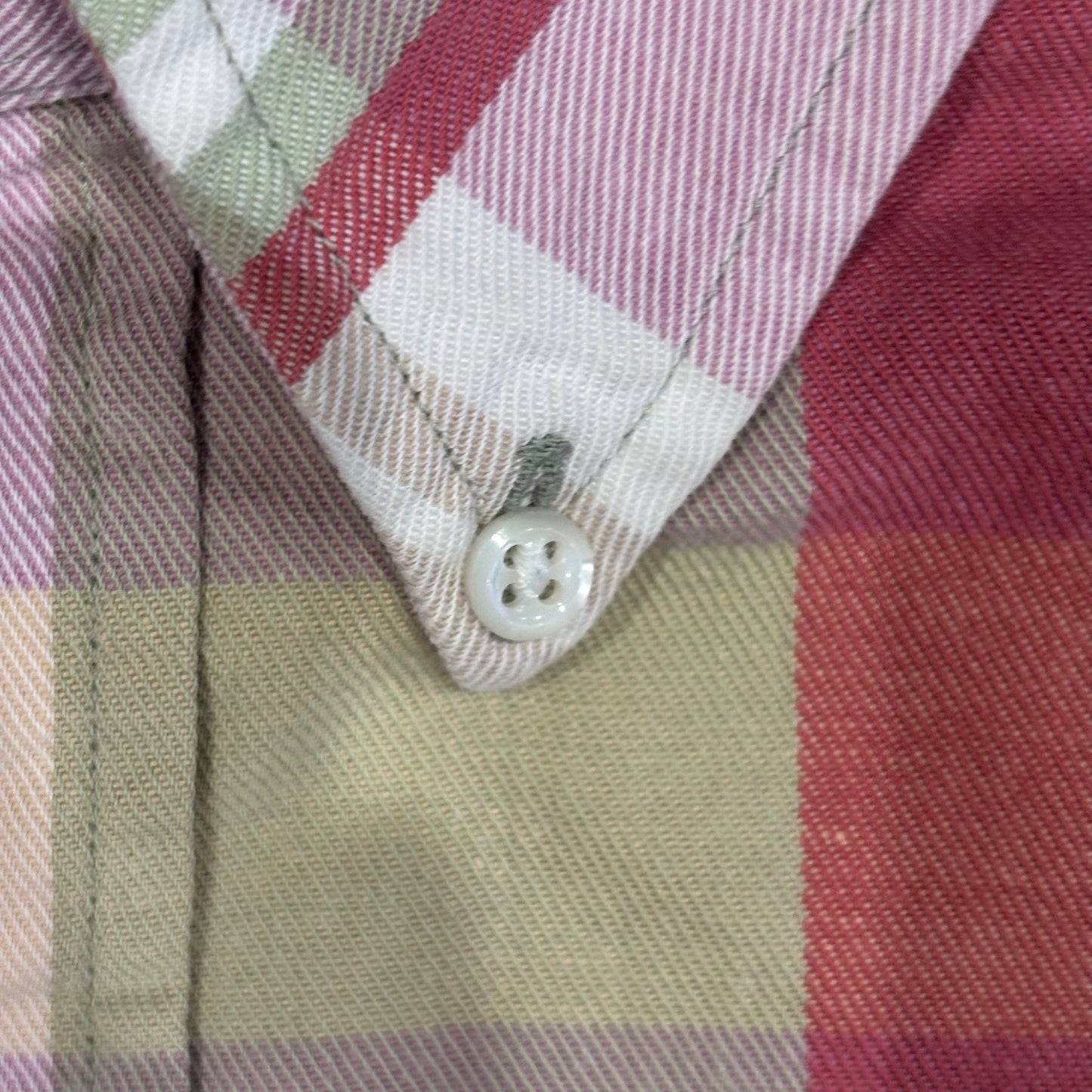 00's Ralph Lauren ラルフローレン チェックシャツ 桃白き緑 (L)/A7956S-SO