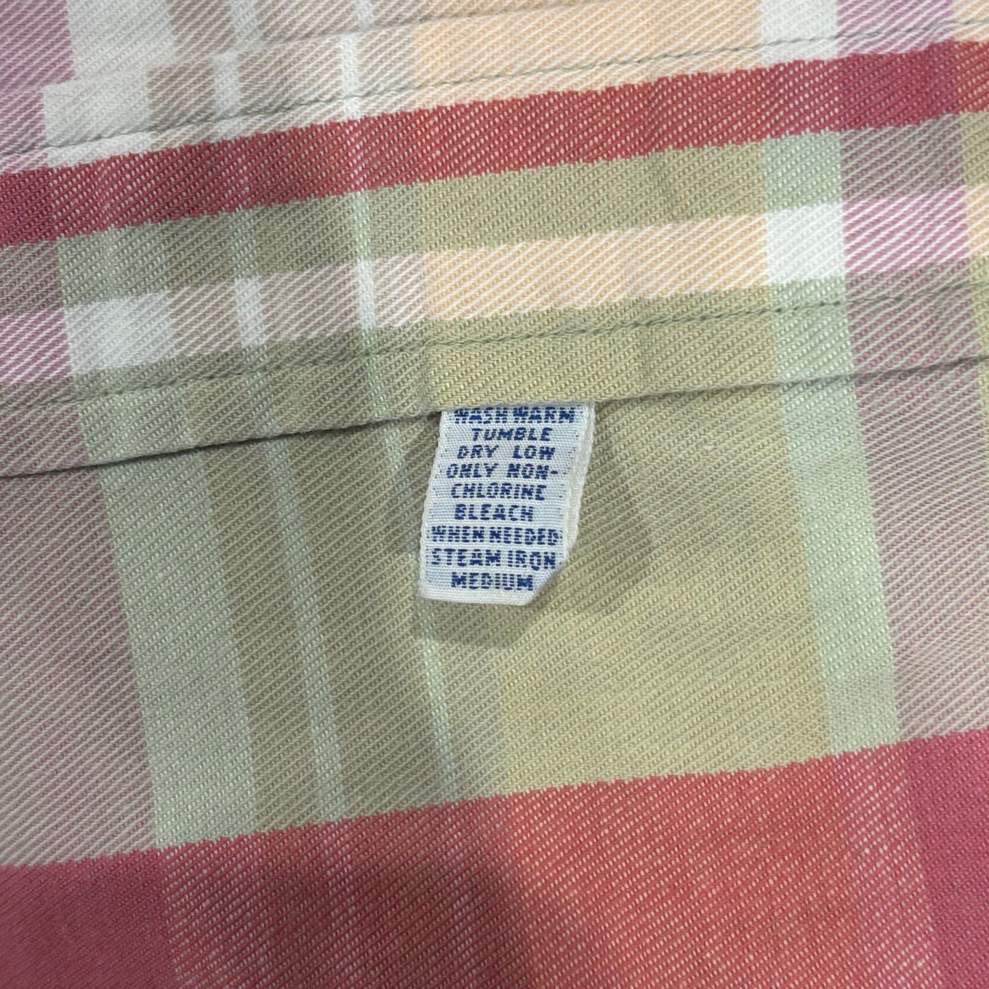 00's Ralph Lauren ラルフローレン チェックシャツ 桃白き緑 (L)/A7956S-SO