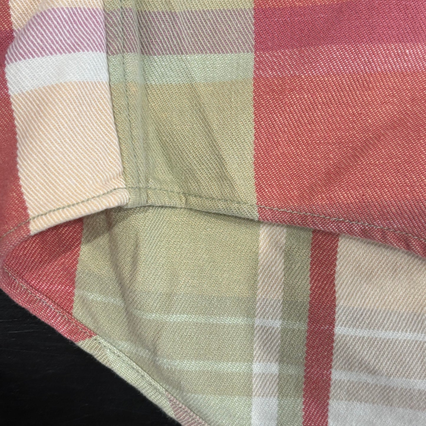 00's Ralph Lauren ラルフローレン チェックシャツ 桃白き緑 (L)/A7956S-SO