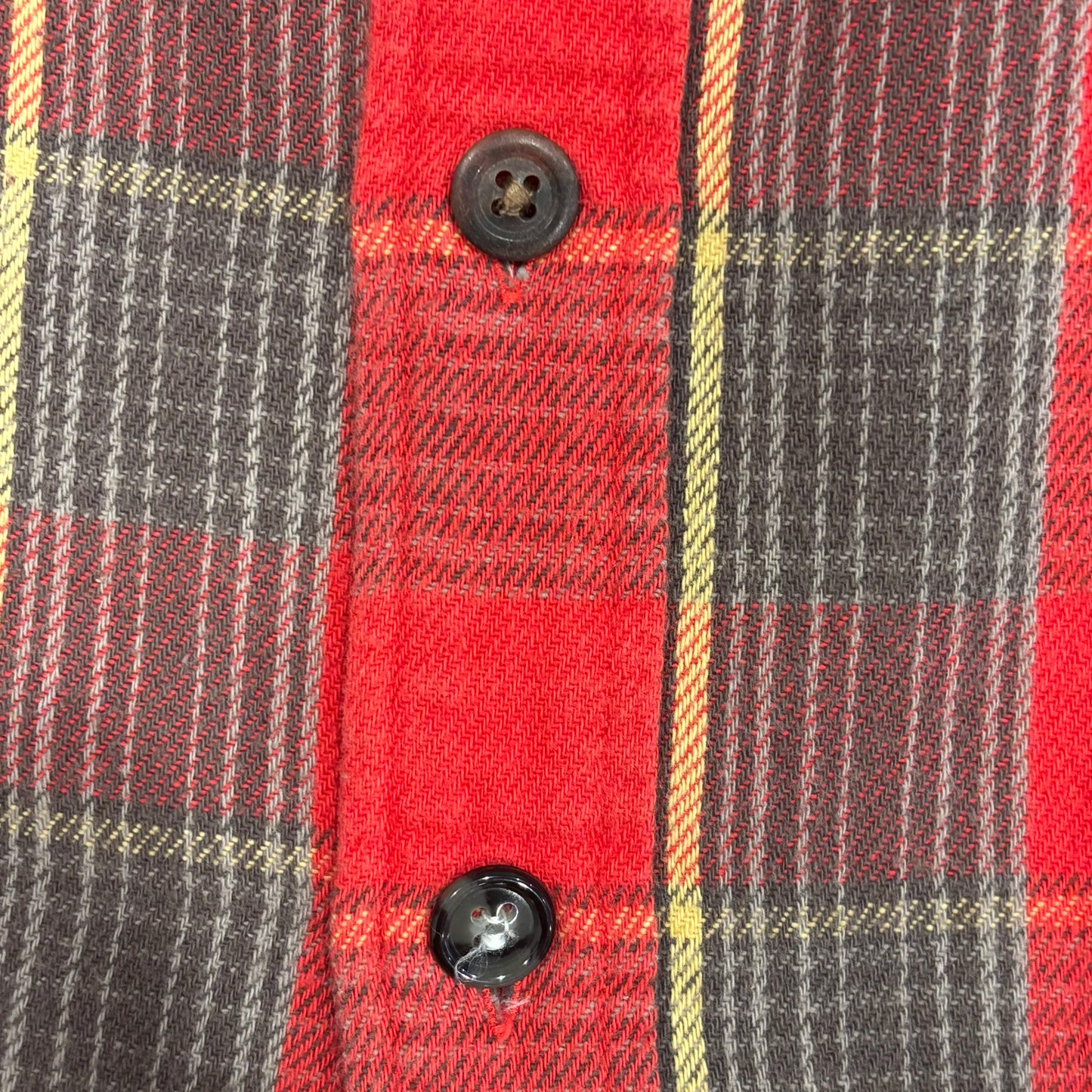 00's Polo Sport Ralph Lauren ラルフローレン チェックシャツ 赤黄茶 (L)/B0135S-SO