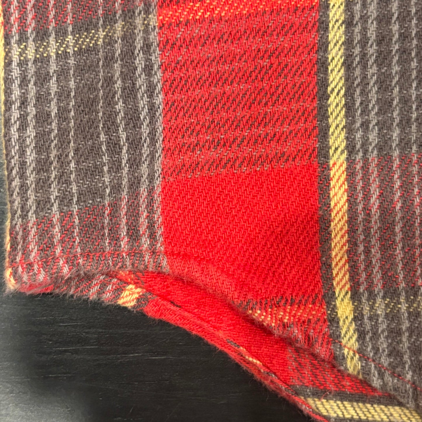00's Polo Sport Ralph Lauren ラルフローレン チェックシャツ 赤黄茶 (L)/B0135S-SO