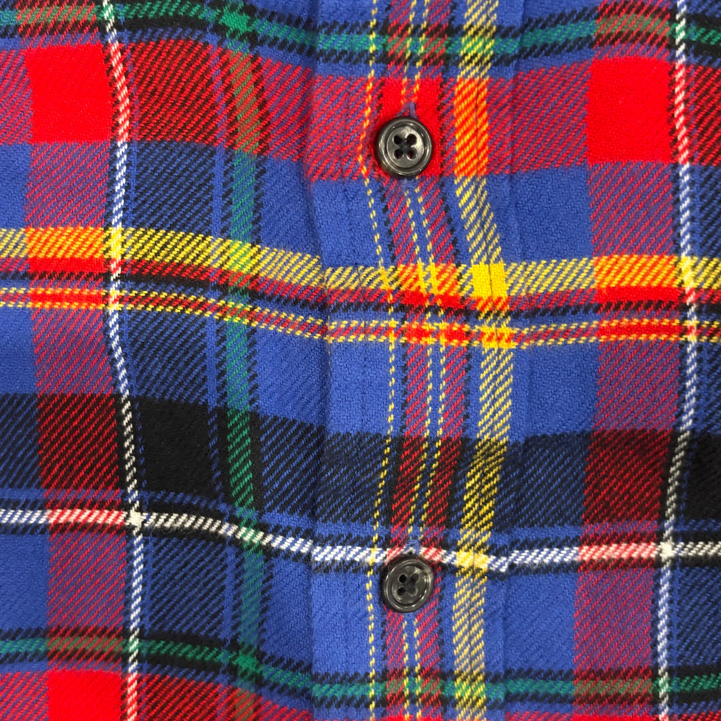 00's Ralph Lauren ラルフローレン チェックシャツ 青赤黄緑白 (L)/B1133S-SO