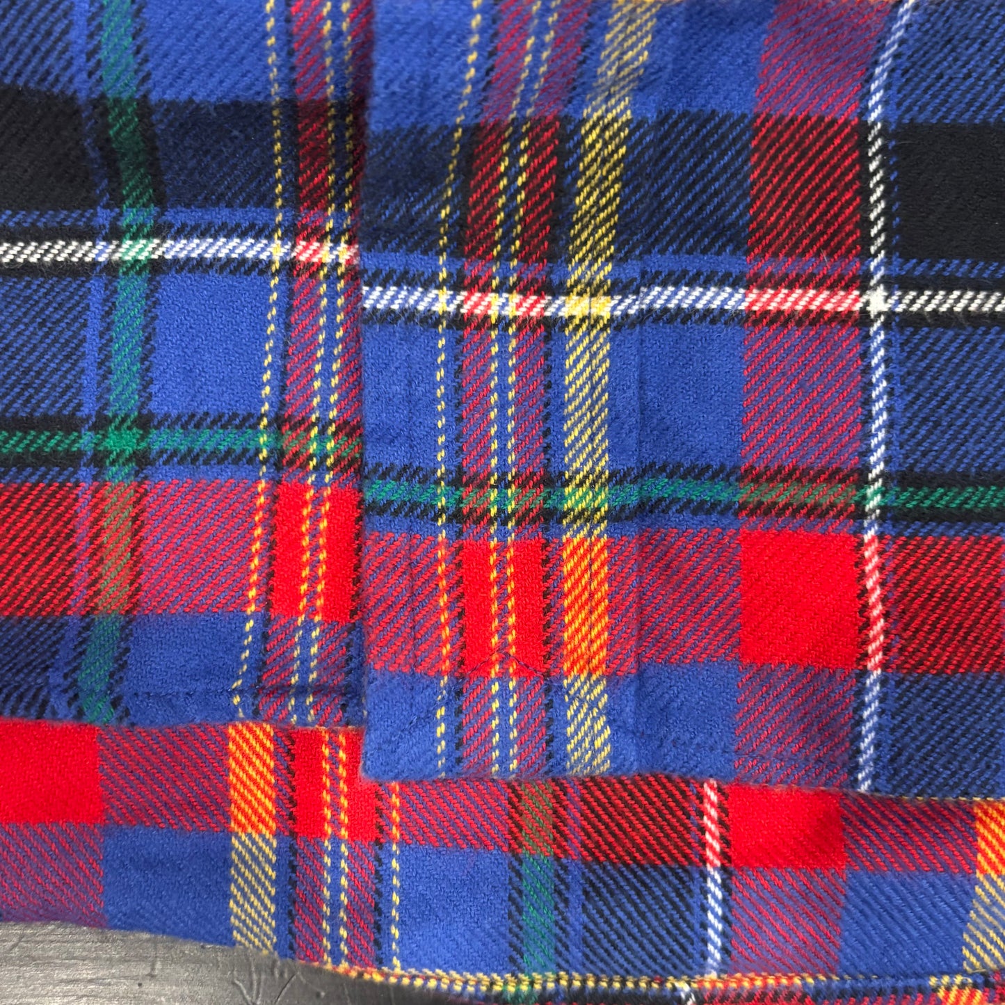 00's Ralph Lauren ラルフローレン チェックシャツ 青赤黄緑白 (L)/B1133S-SO