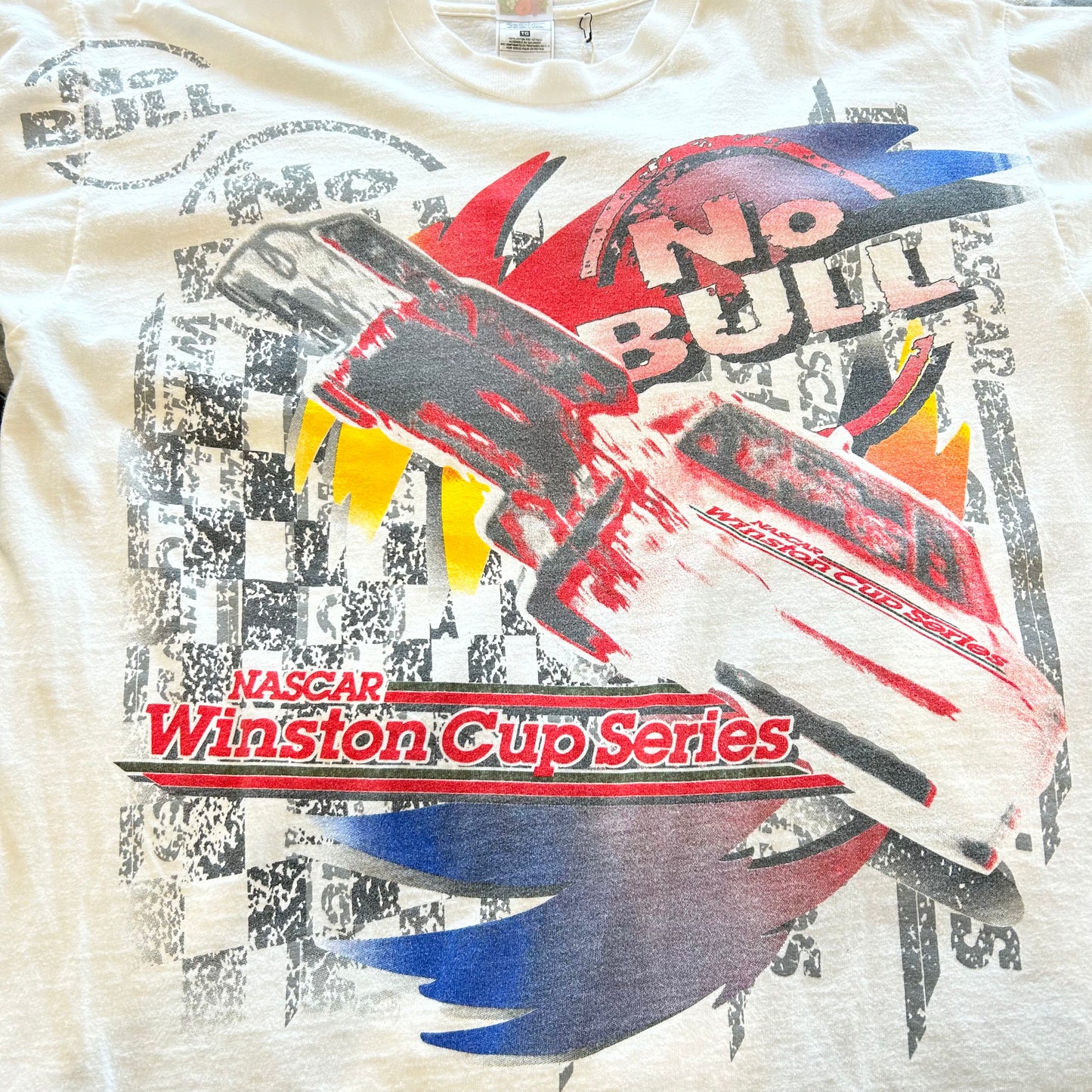 90's Fruit of The Loom NASCAR 1998 Winston Cup Series Tシャツ 白(XL)/B1936T-SO