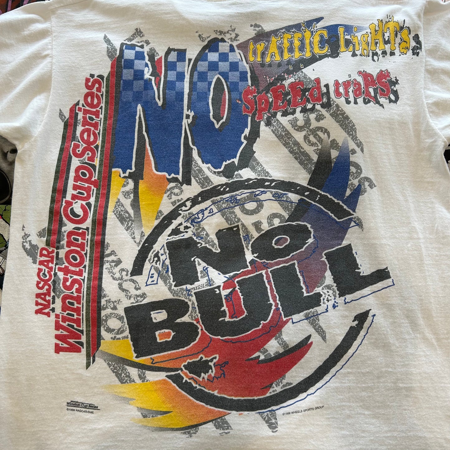 90's Fruit of The Loom NASCAR 1998 Winston Cup Series Tシャツ 白(XL)/B1936T-SO