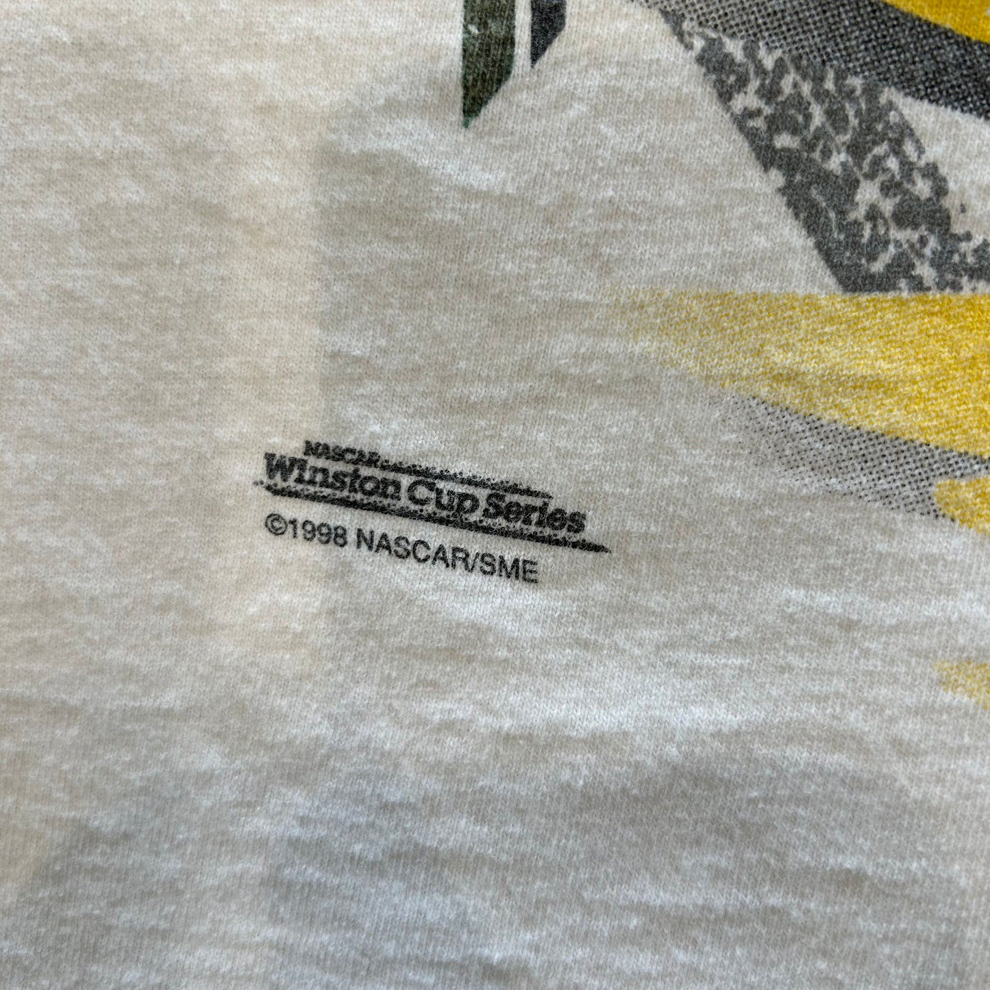 90's Fruit of The Loom NASCAR 1998 Winston Cup Series Tシャツ 白(XL)/B1936T-SO