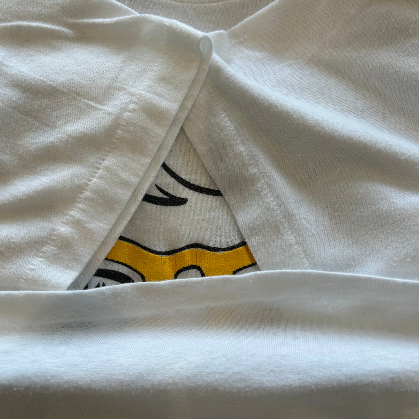 80's HANDTEX Soda Pop イラストプリントTシャツ 白(XL)/B2177T-SO