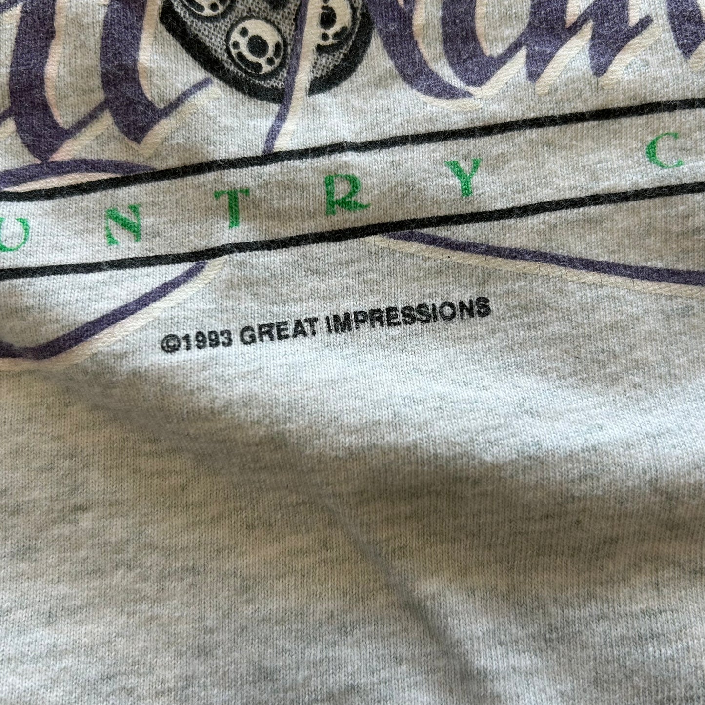 90's Fruit of The Loom Butt Naked Country Club トロール人形 Tシャツ ゴルフ グレー(XL)/B2422T-SO