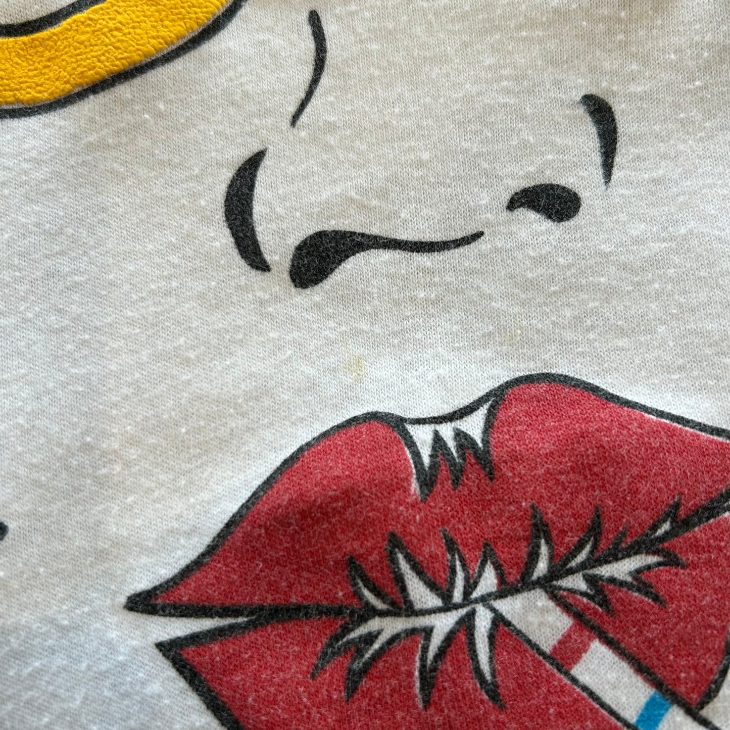 80's HANDTEX Soda Pop イラストプリントTシャツ 白(XL)/B2177T-SO